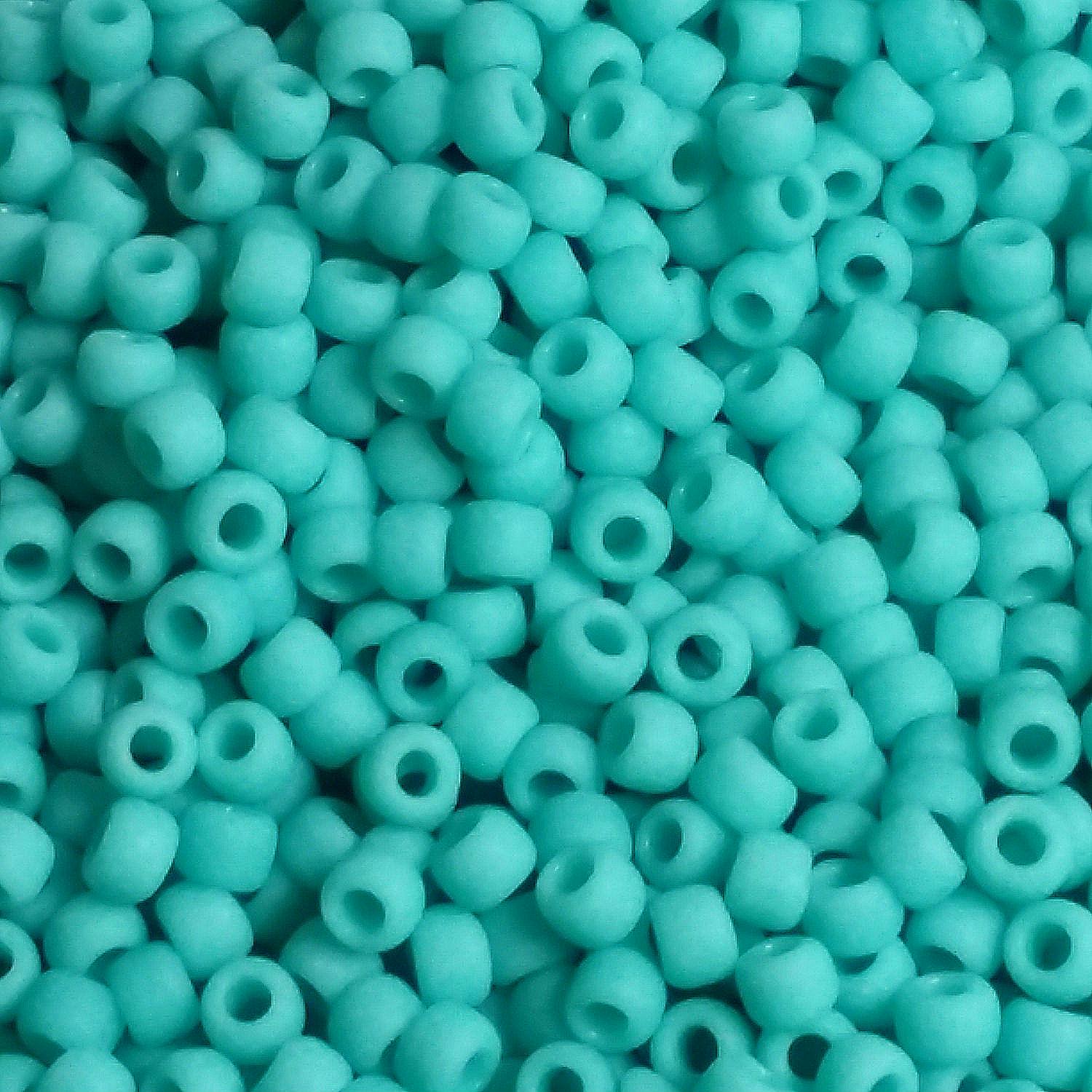 Opaque-Frosted Turquoise TOHO Seed Glass 11/0 - 10g