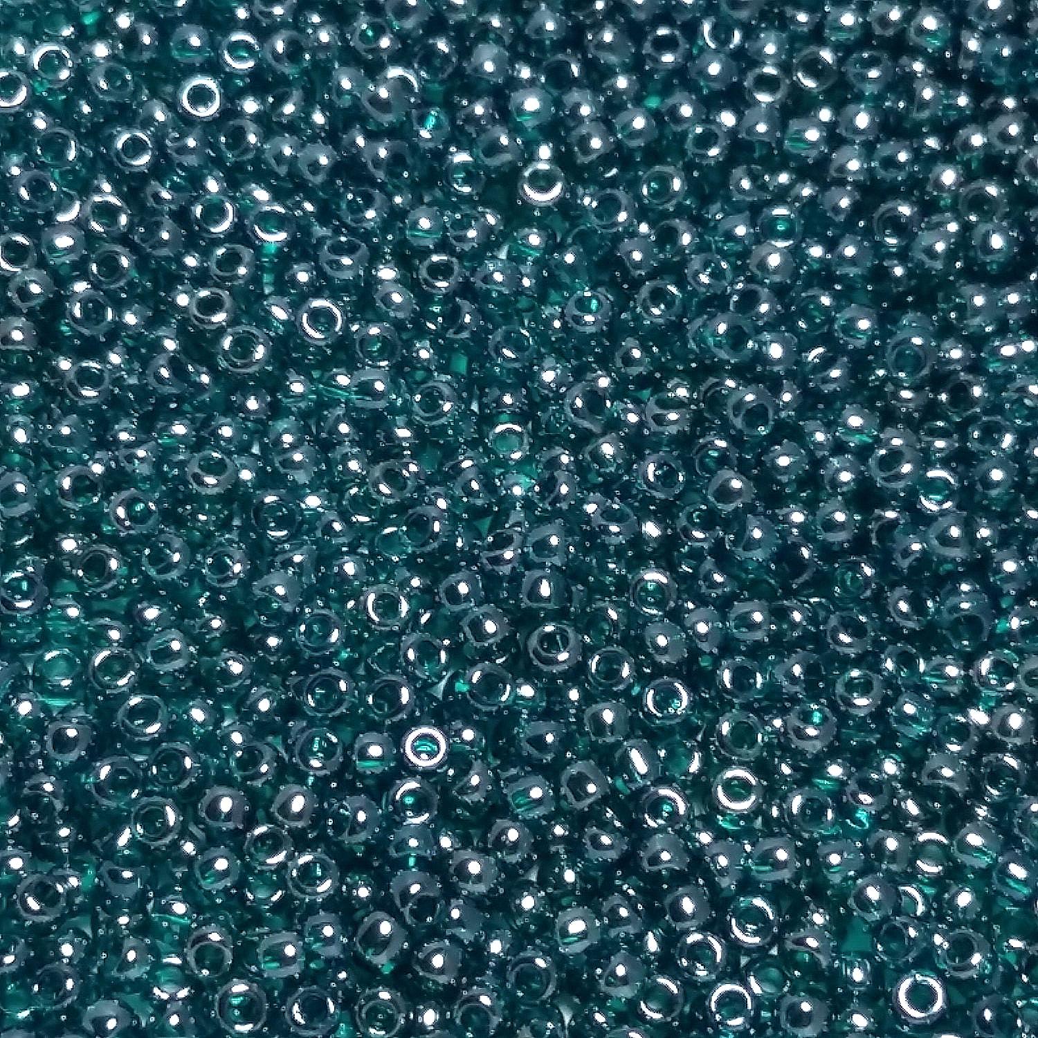 Transparent-Lustered Teal TOHO Seed Glass 11/0 - 10g