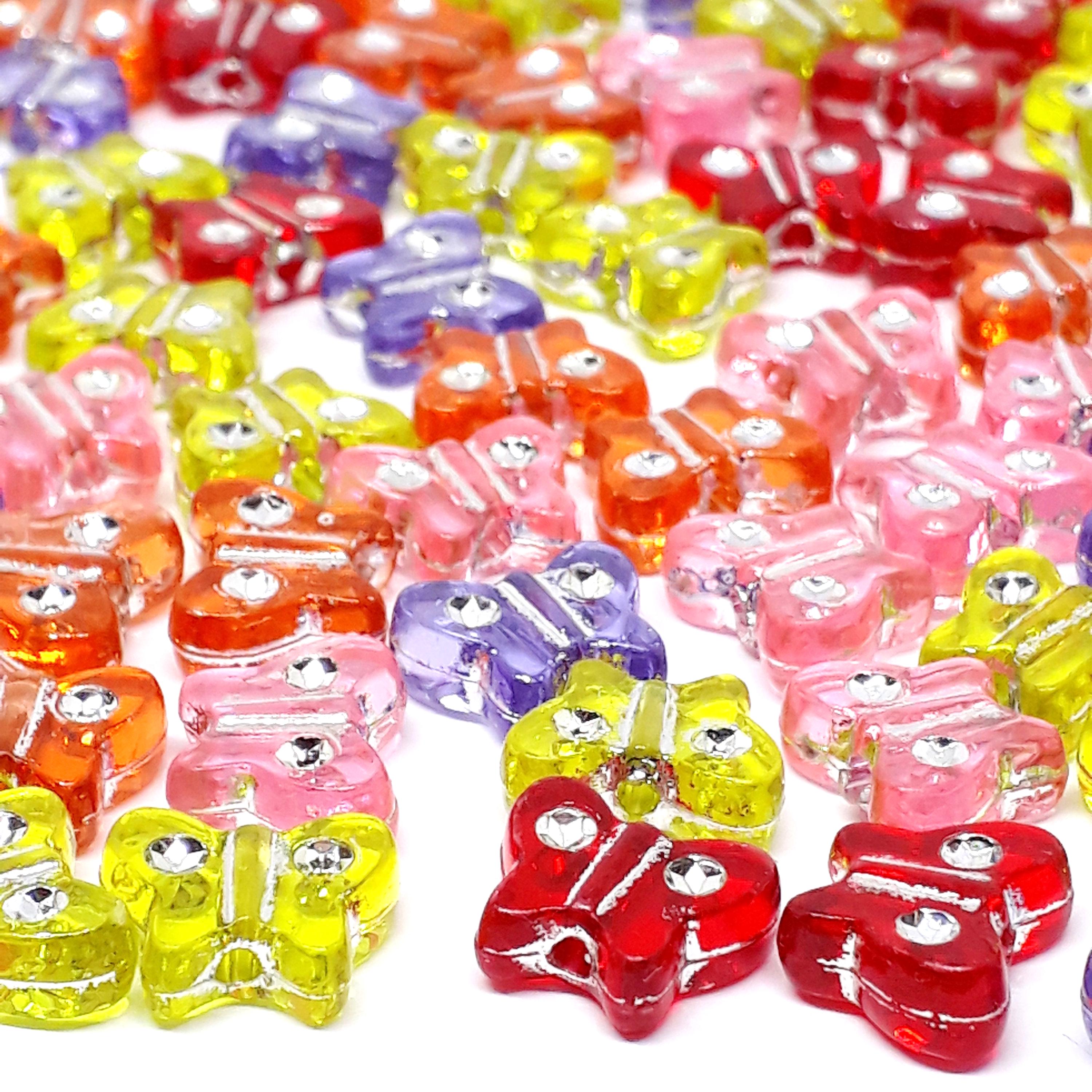 Butterfly Craft Acrylic 11x9mm - 50pcs