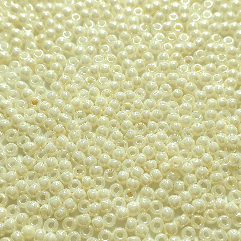 Opaque-Lustered Navajo White TOHO Seed Glass 11/0 - 10g