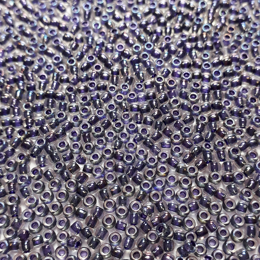 Rainbow Crystal / Tanzanite-Lined TOHO Seed Glass 11/0 - 10g