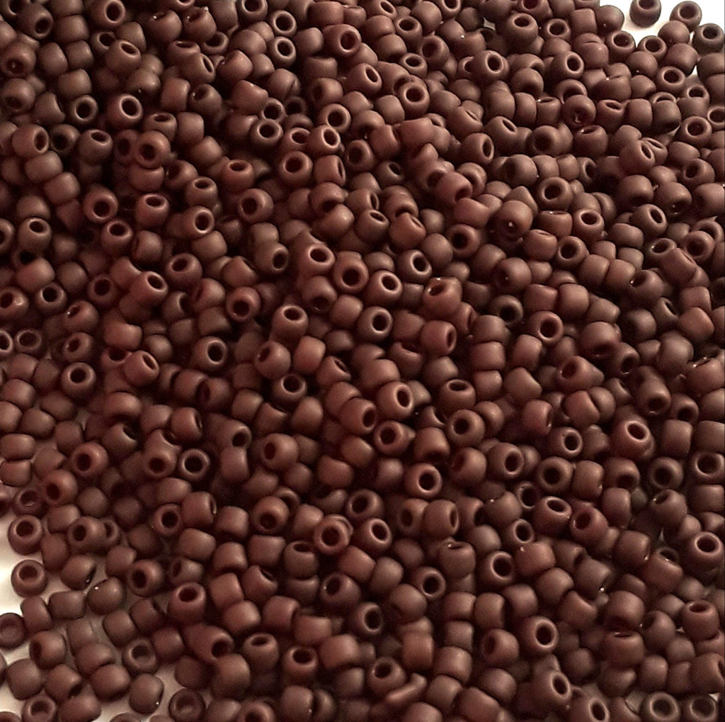 Opaque Frosted Oxblood TOHO Seed Glass 11/0 - 10g