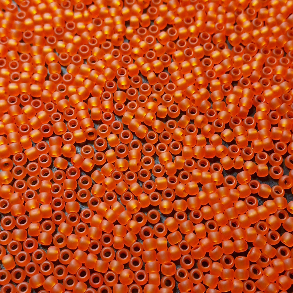 Transparent-Frosted Hyacinth TOHO Seed Glass 11/0 - 10g