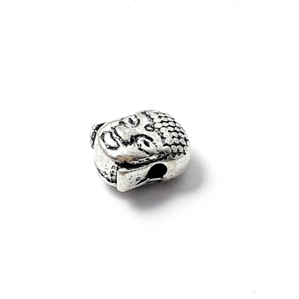 Buddha Head Antique Silver 7x5mm - 10pcs