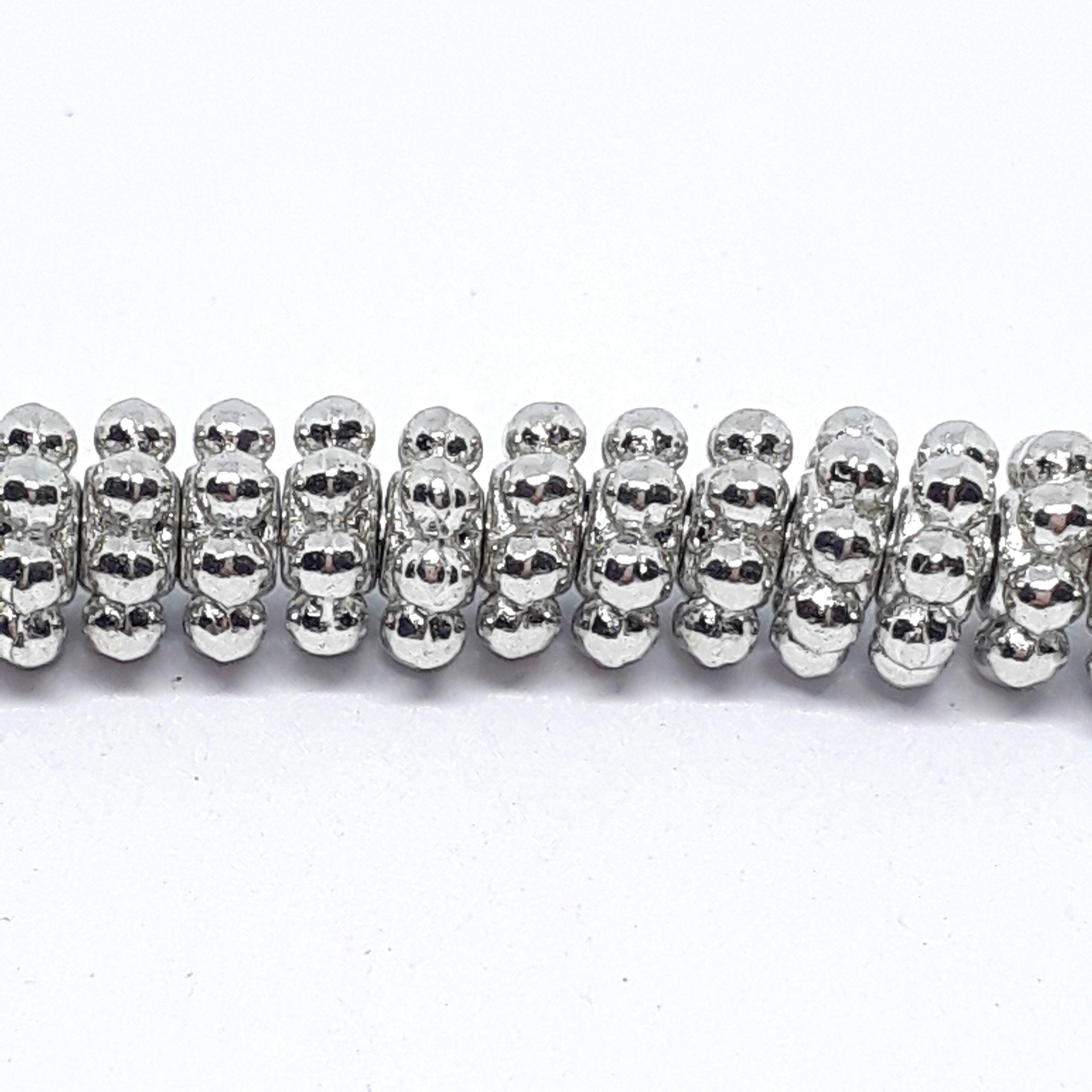 Flower Ring Spacers Silver Tone 6mm - 50pcs