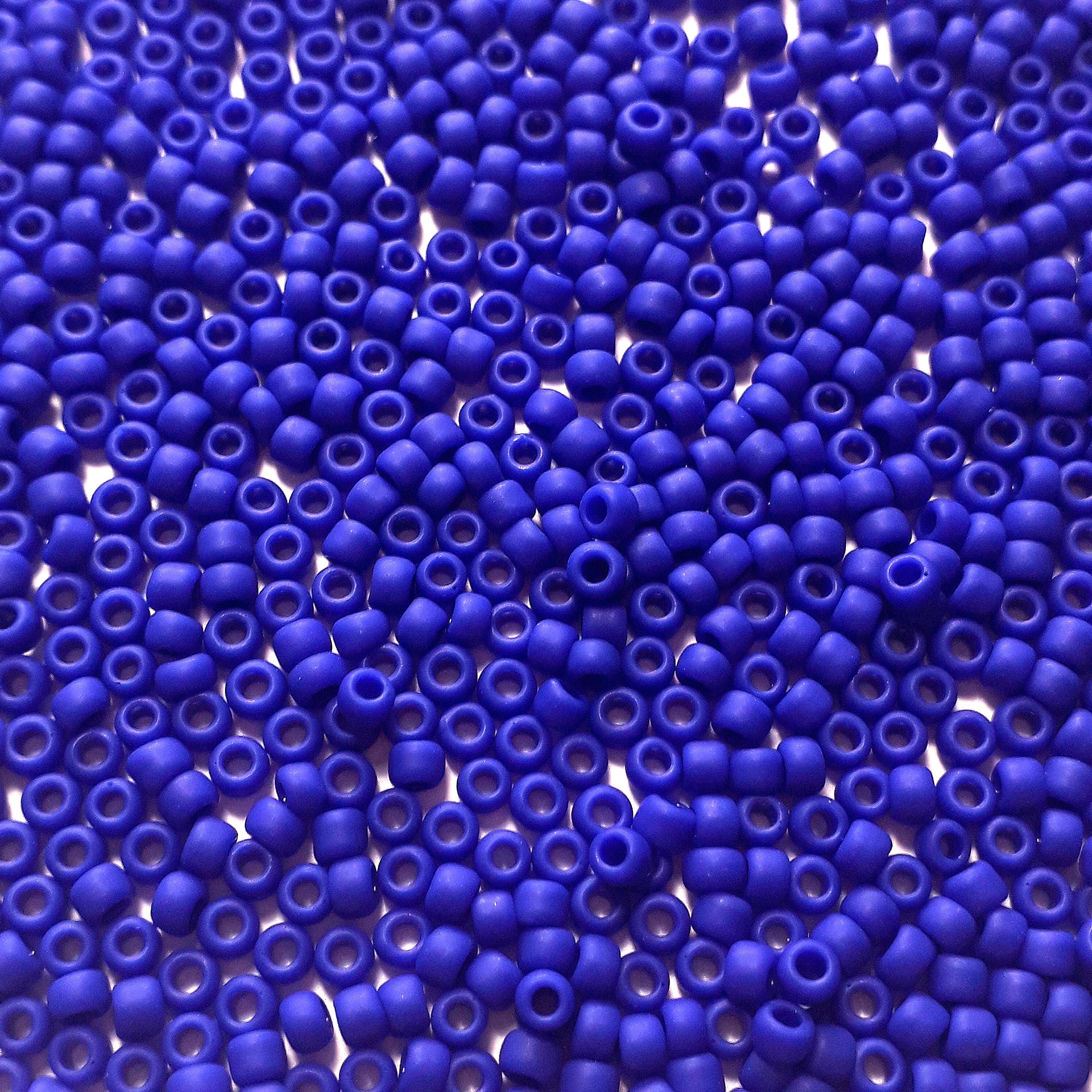 Opaque-Frosted Medium Blue TOHO Seed Glass - 11/0 - 10g