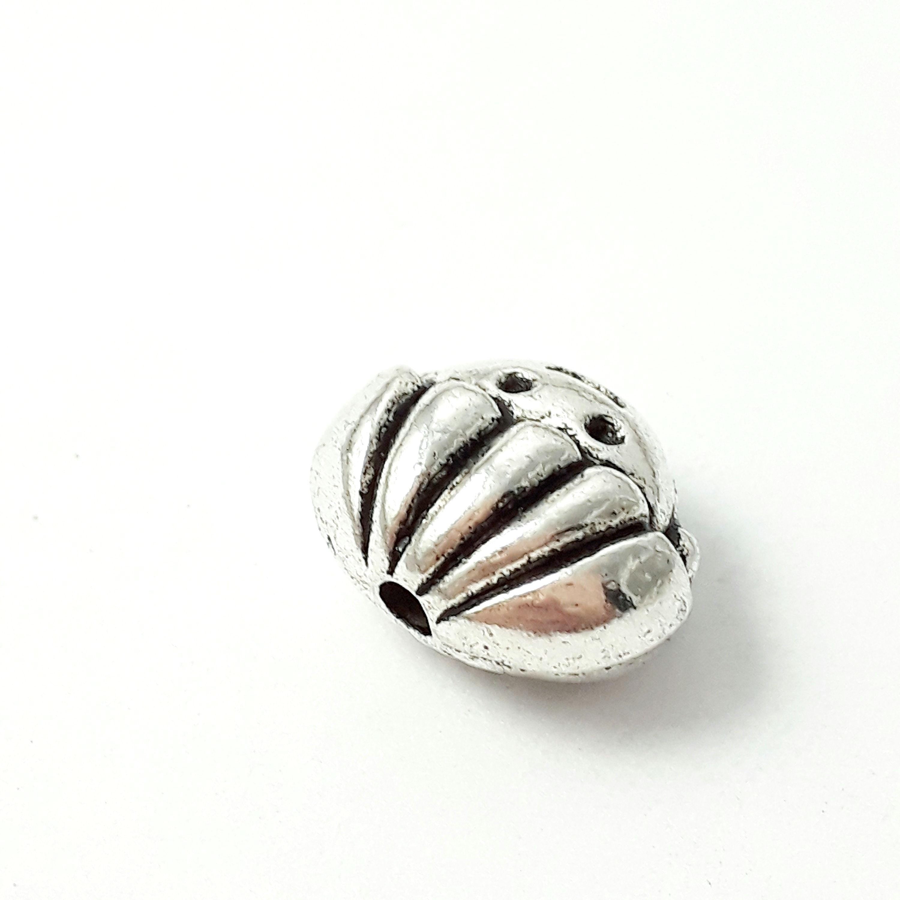 Boy Child Head Antique Silver 12x9mm - 6pcs