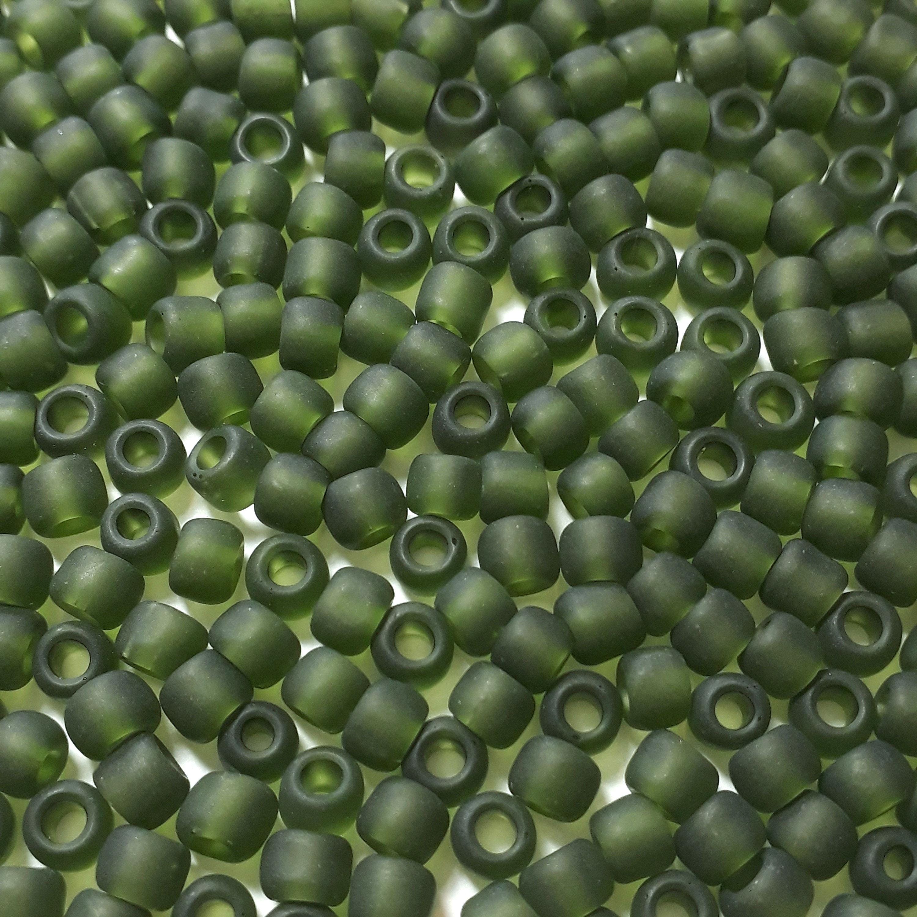 Transparent Frosted Olivine TOHO Seed Glass 6/0 - 10g