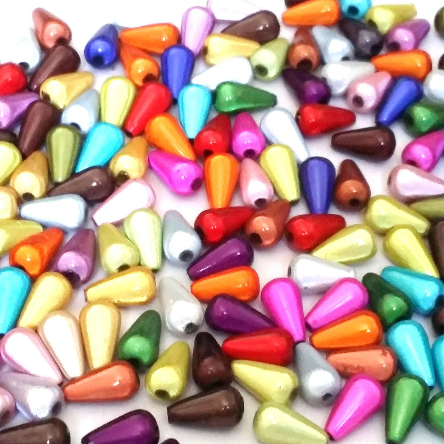 Miracle Resin Teardrop Mixed Colour 10x6mm - 20pcs