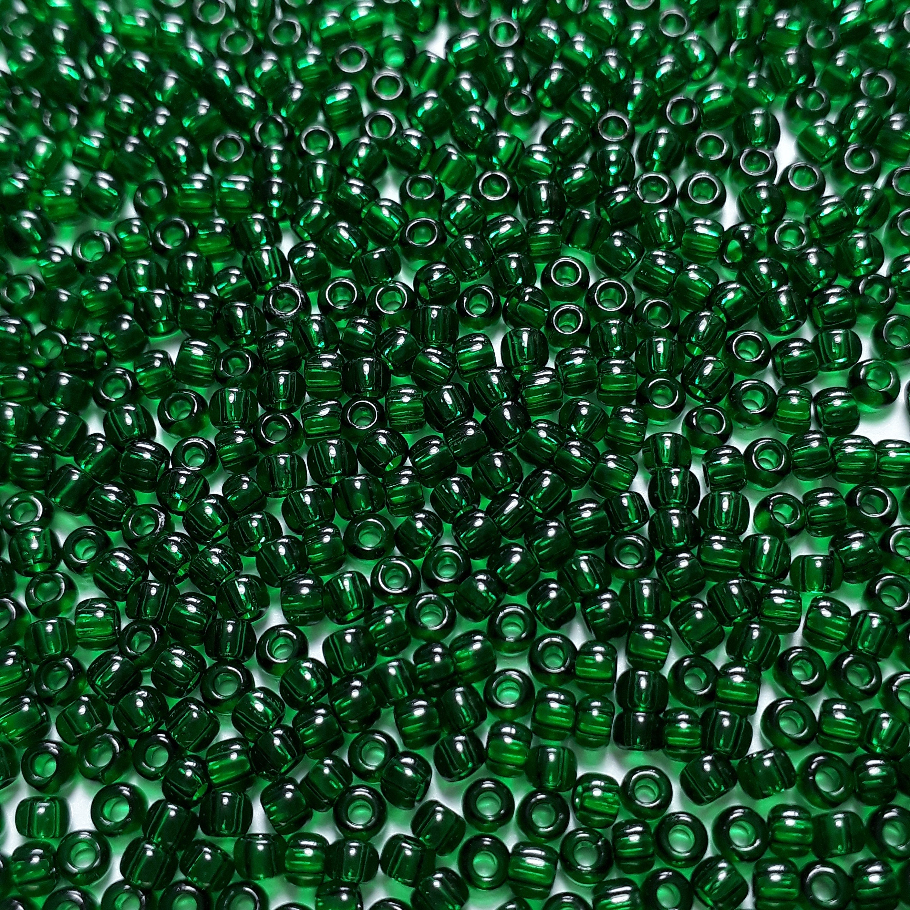 Transparent Green Emerald TOHO Seed Glass 11/0 - 10g