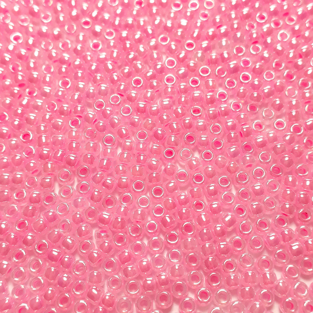 Ceylon Cotton Candy Pink TOHO Seed Glass 11/0 - 10g