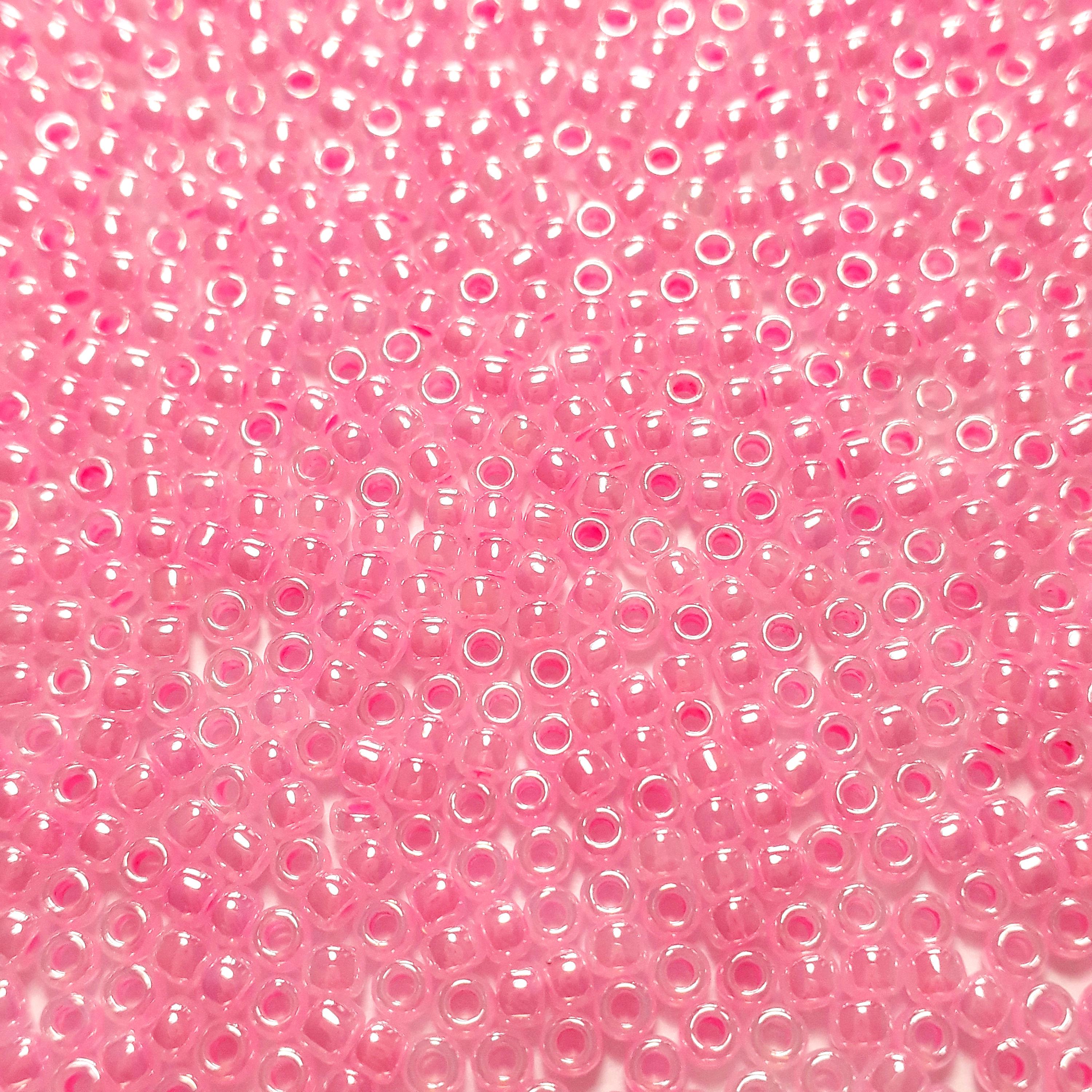 Ceylon Cotton Candy Pink TOHO Seed Glass 11/0 - 10g