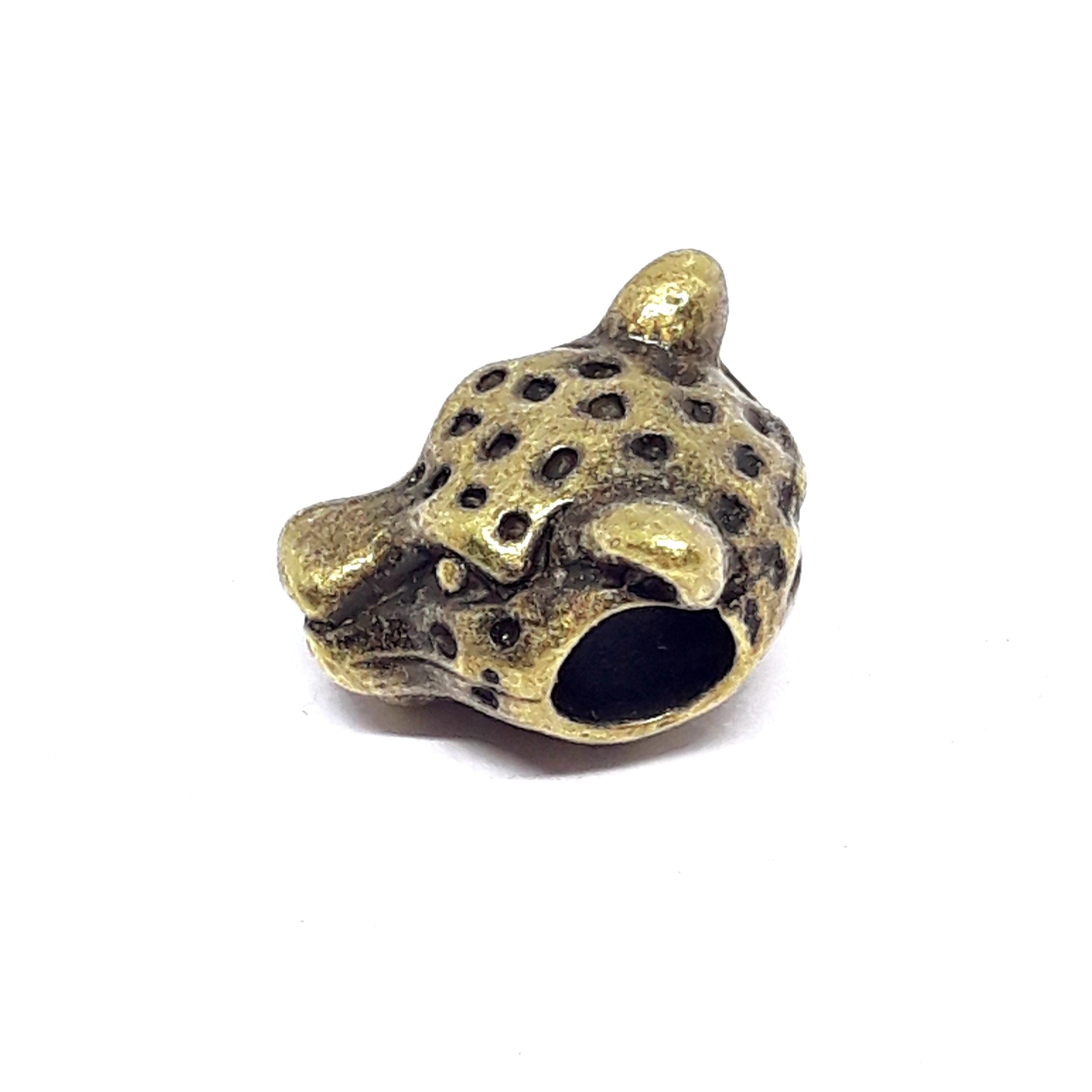 Leopard Antique Bronze 11x11mm - 2pcs
