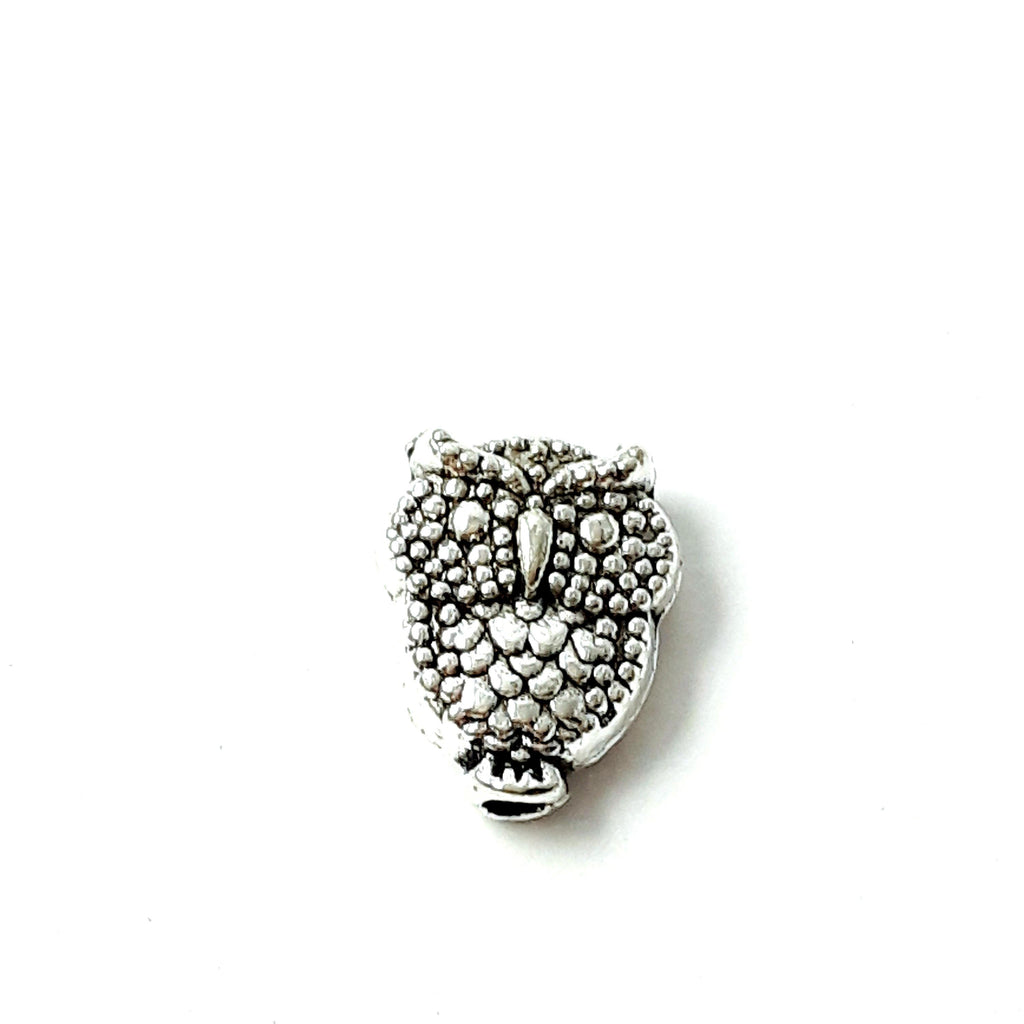 Owl Antique Silver 10x8mm - 10pcs