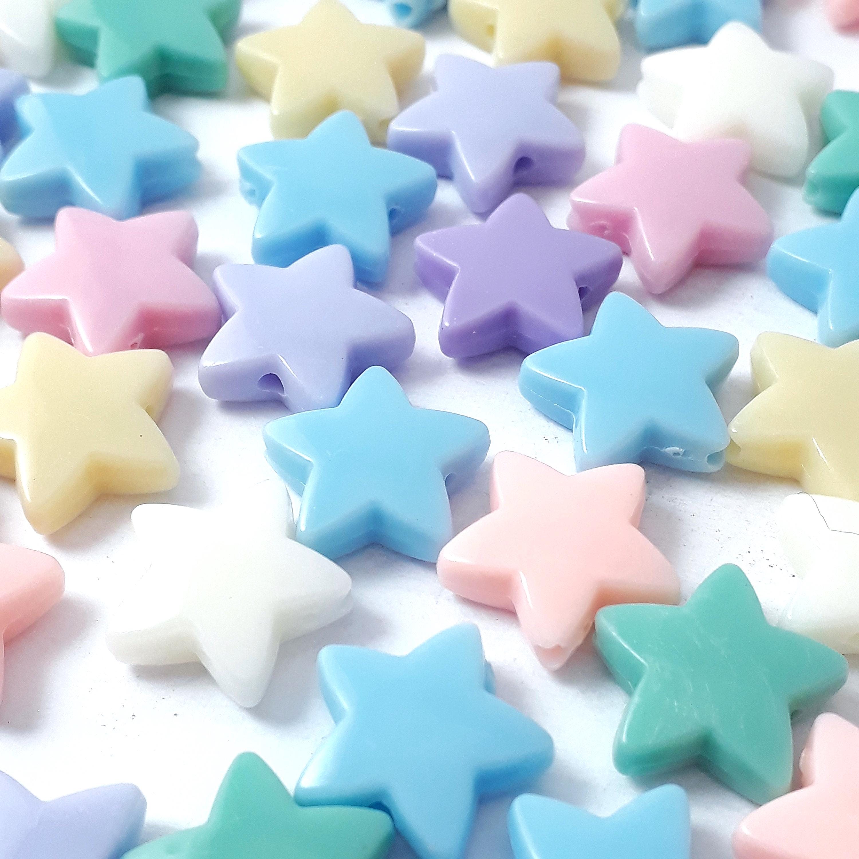 Pastel Star Acrylic 14mm - 50pcs