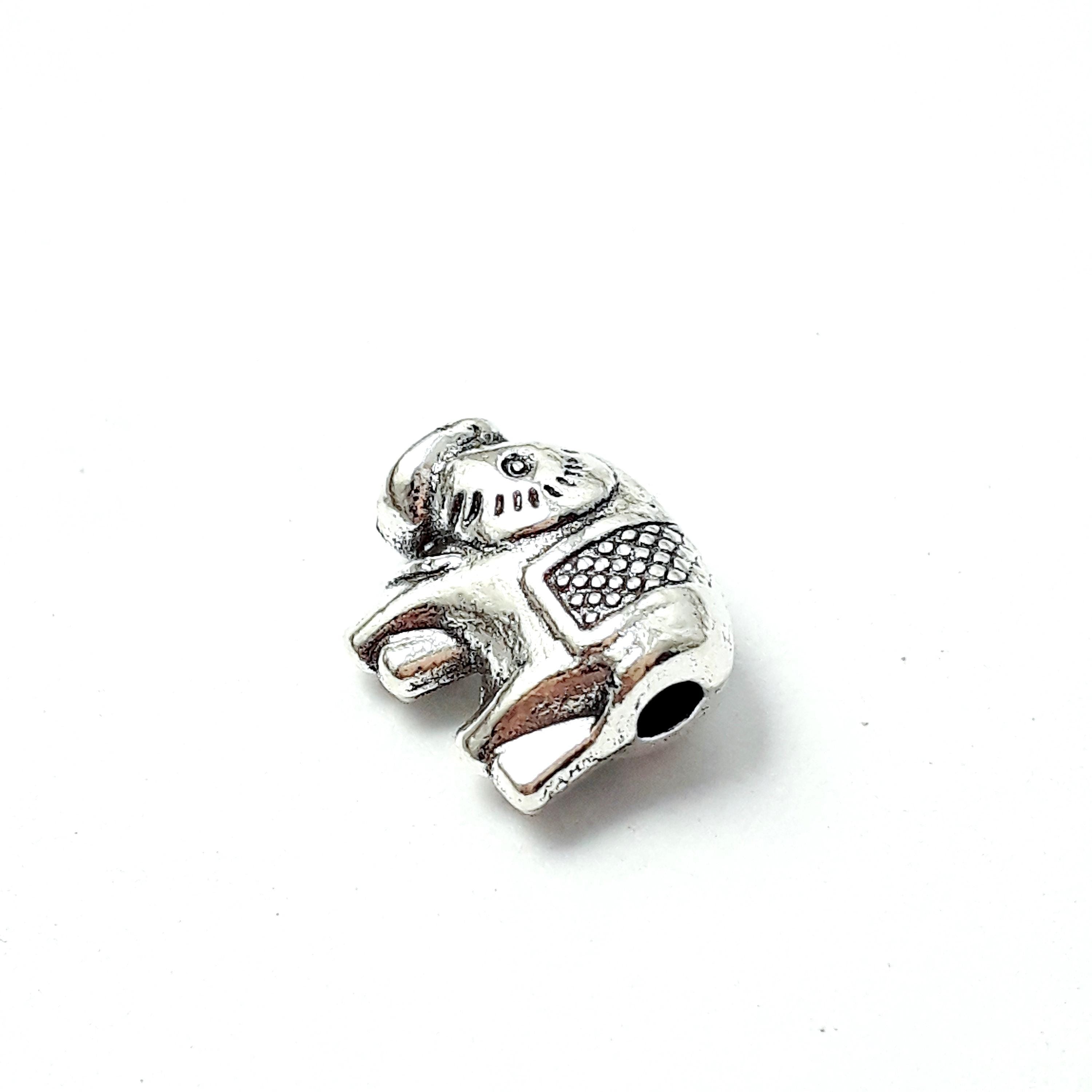 Antique Silver Elephant 11x9mm - 10pcs