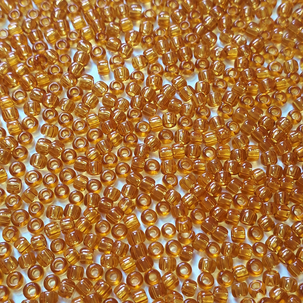 Transparent Topaz TOHO Seed Glass 11/0 - 10g