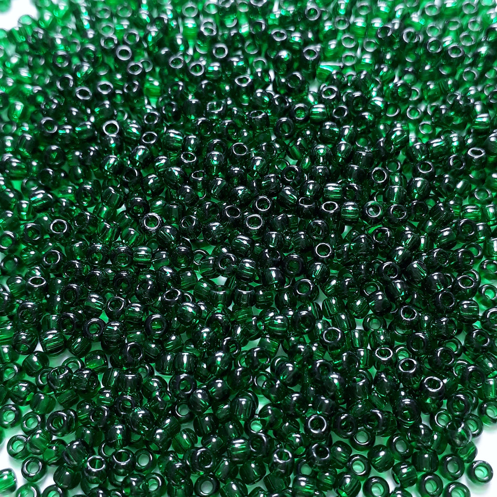 Transparent Green Emerald TOHO Seed Glass 11/0 - 10g