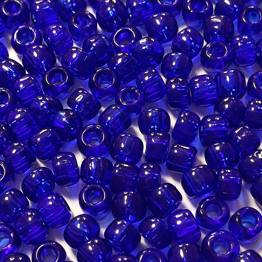 Transparent Cobalt TOHO Seed Glass 6/0 - 10g