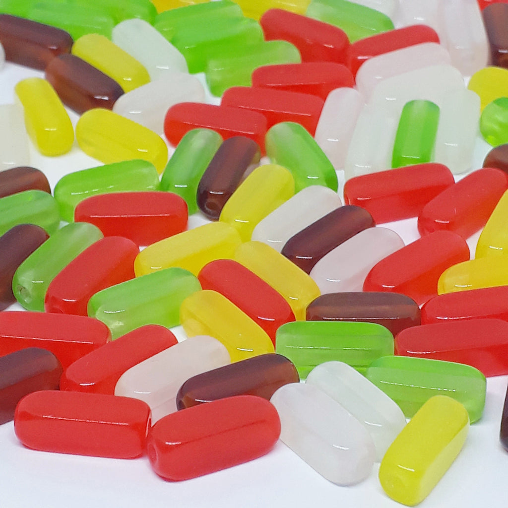 Square Tube Polished Resin 12x5mm - 25pcs