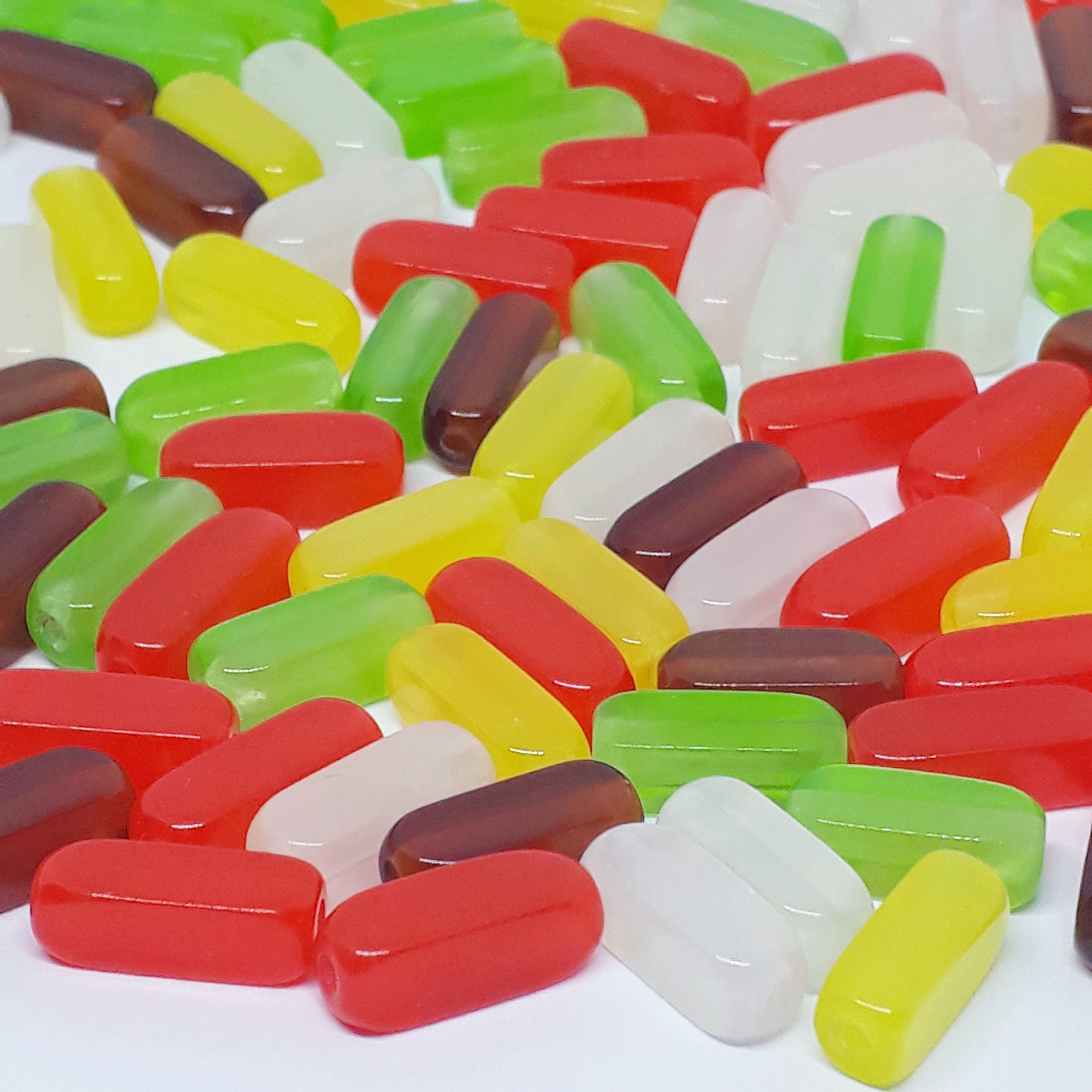 Square Tube Polished Resin 12x5mm - 25pcs