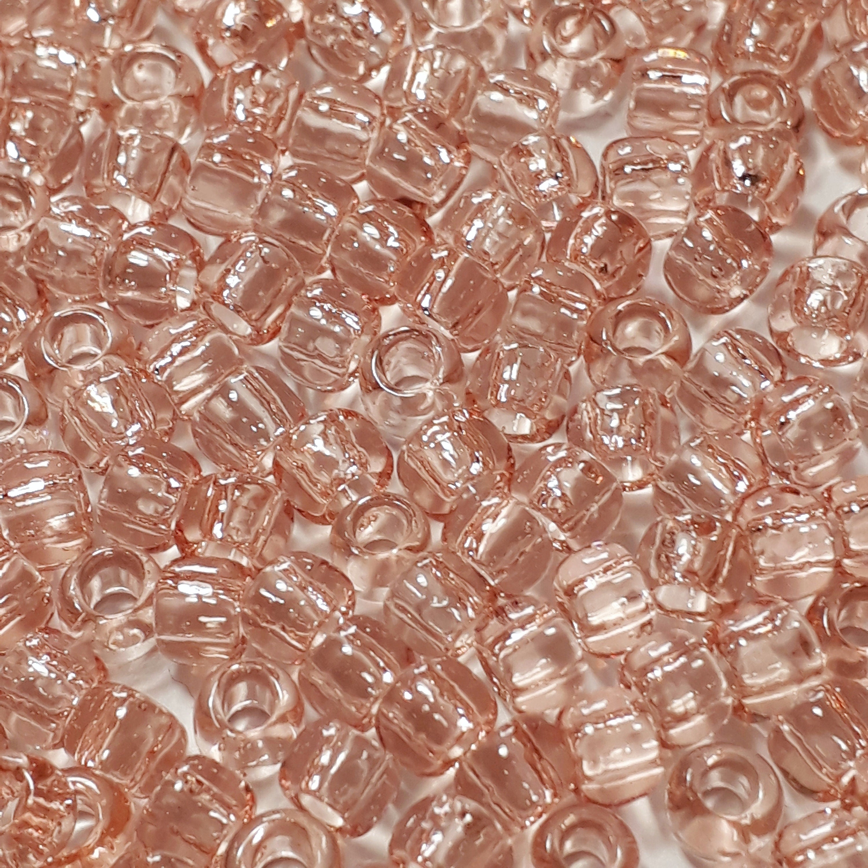 Transparent Rosaline TOHO Seed Glass 6/0 - 10g