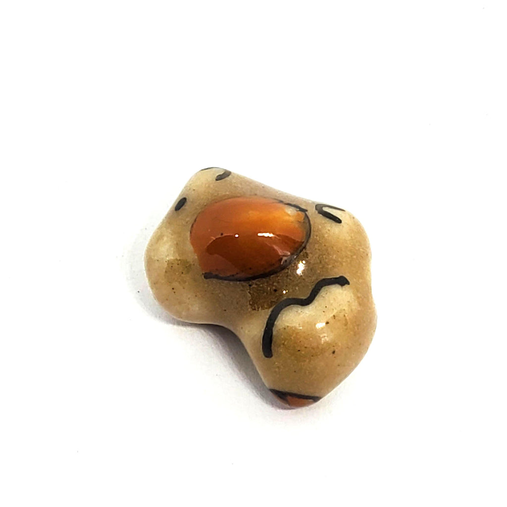 Brown Dog Ceramic 18x12mm - 1pc