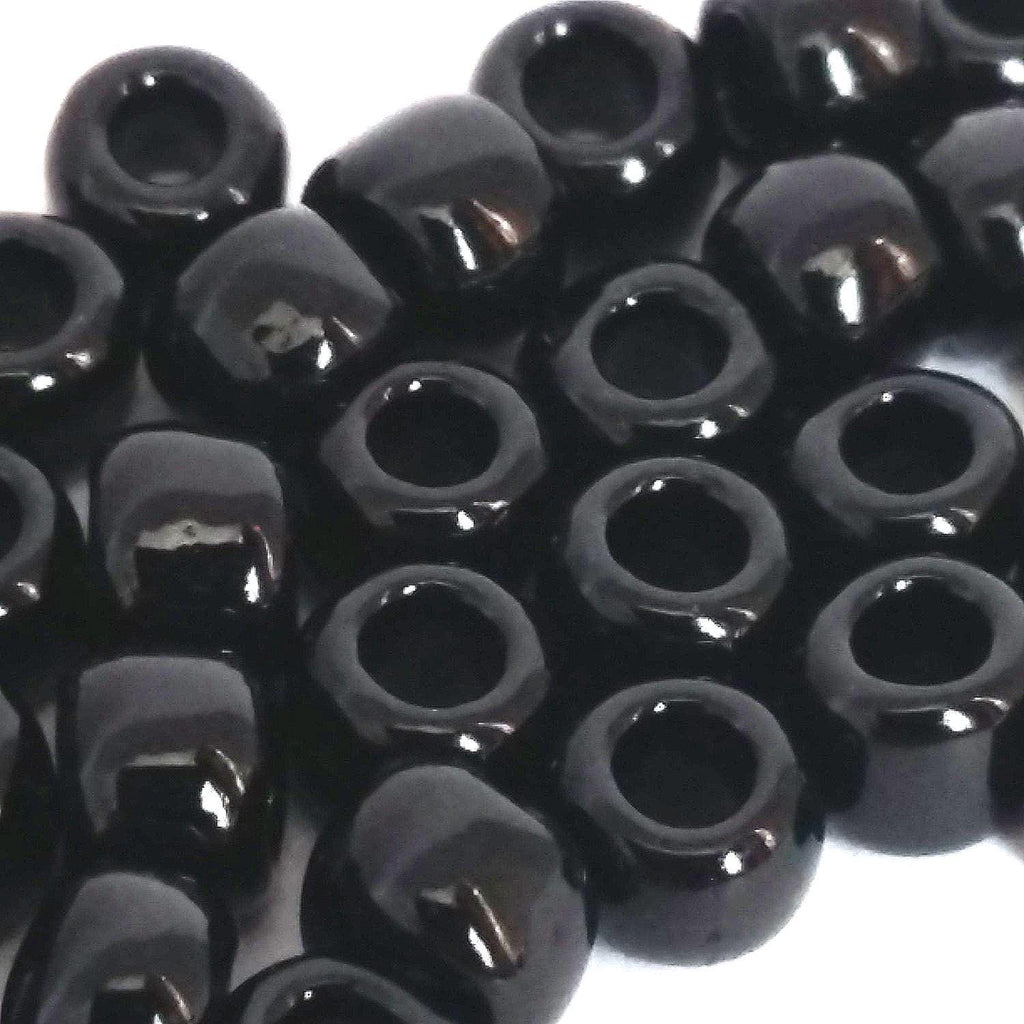 Opaque Jet Black TOHO Seed Glass 6/0 - 10g