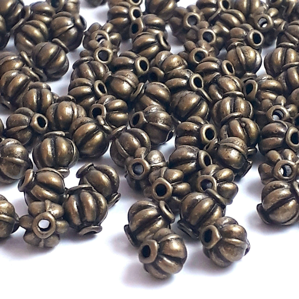 Antique Bronze Lantern 6mm - 50pcs