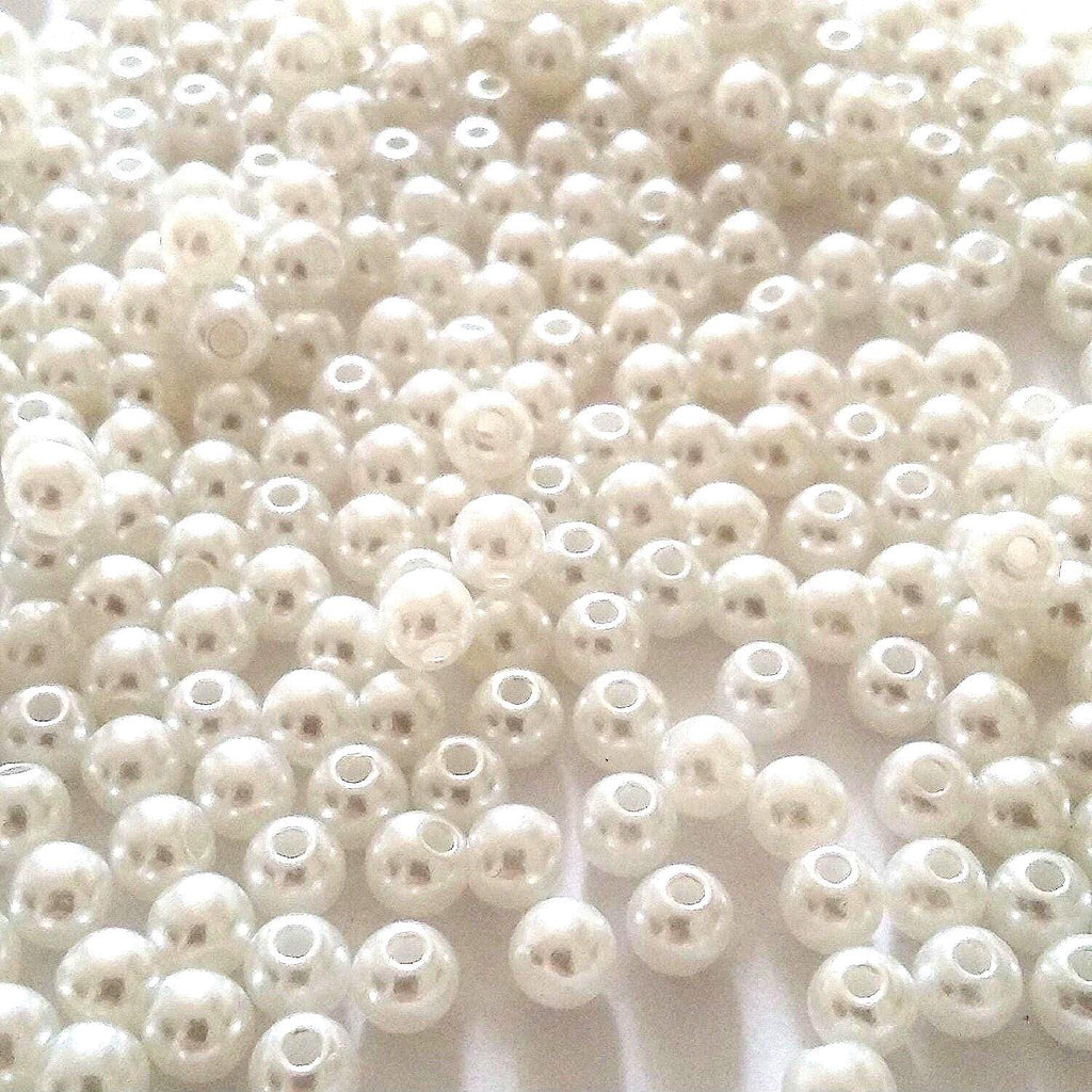 Acrylic White Pearl Imitation 4mm - 14g