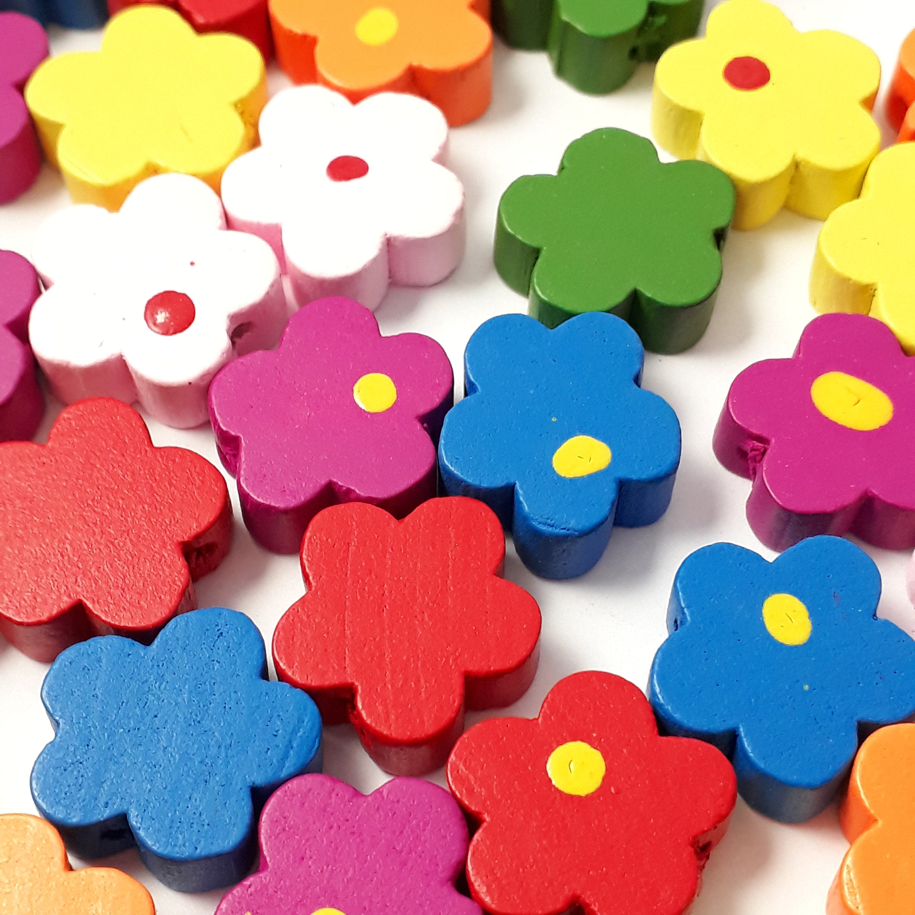 Wooden Flower 15mm - 20pcs