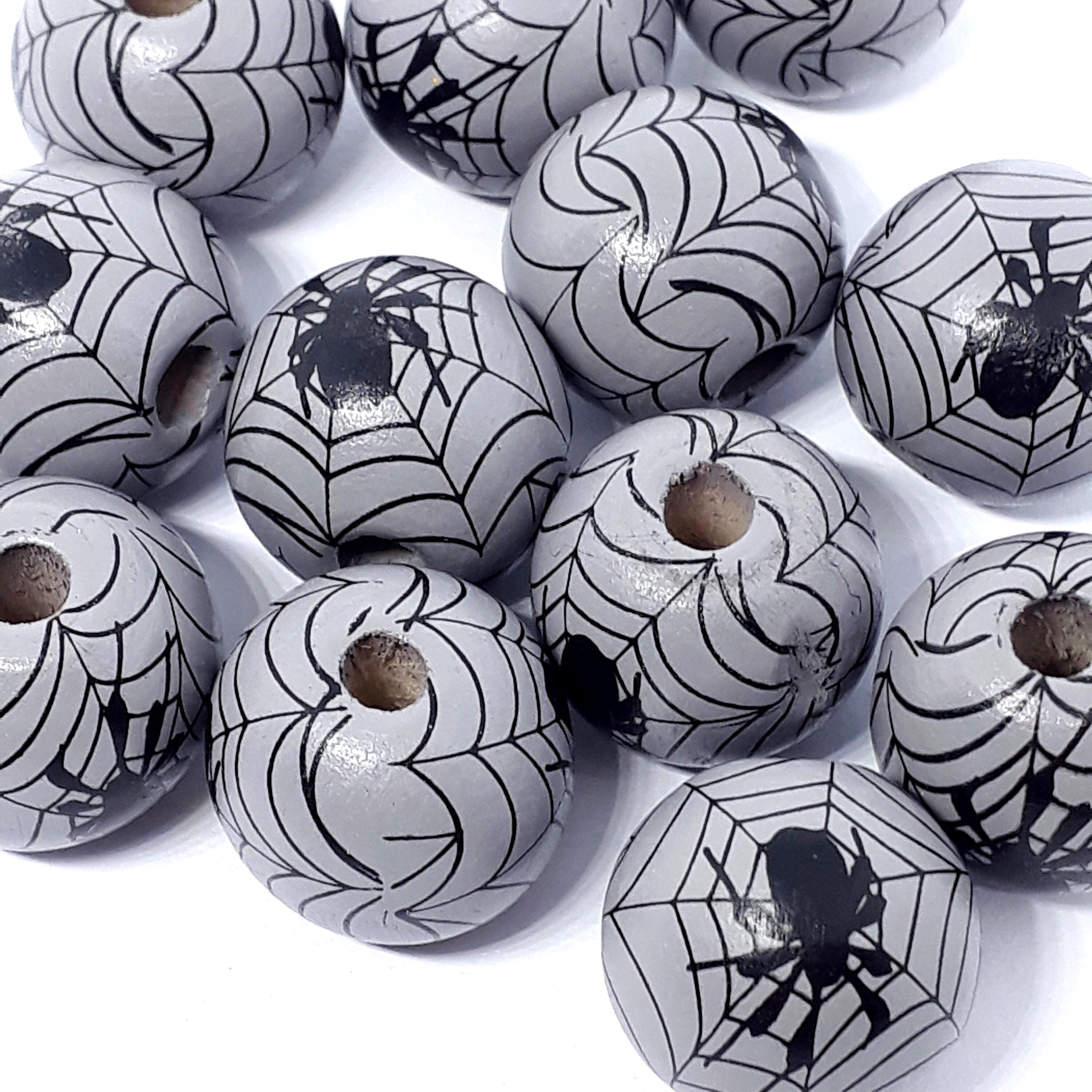 Spider Web Grey Wood 16x15mm - 5pcs