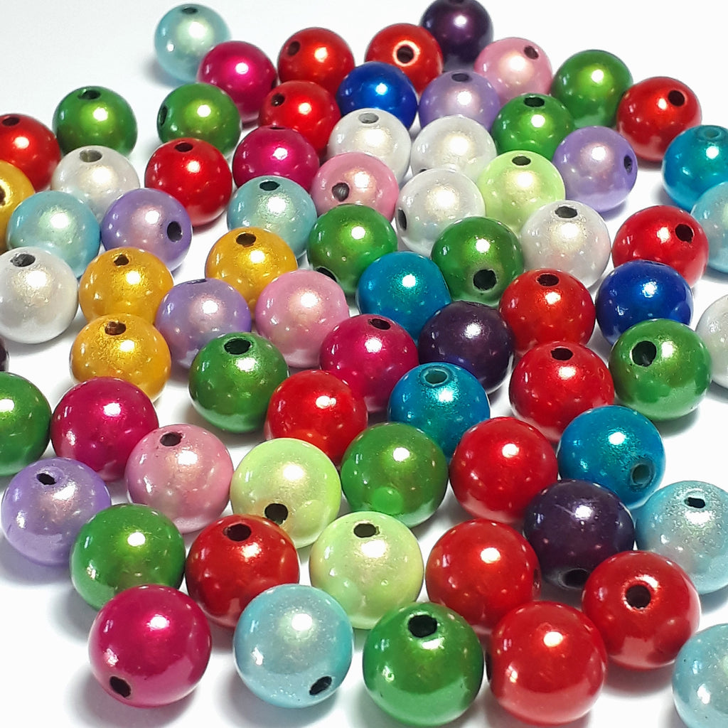 Miracle Resin Round Mixed Colour 10mm - 10pcs