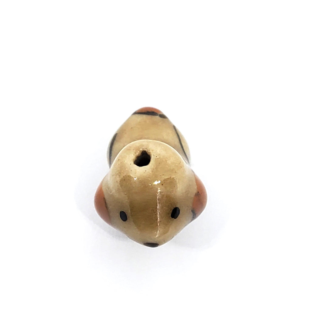 Brown Dog Ceramic 18x12mm - 1pc