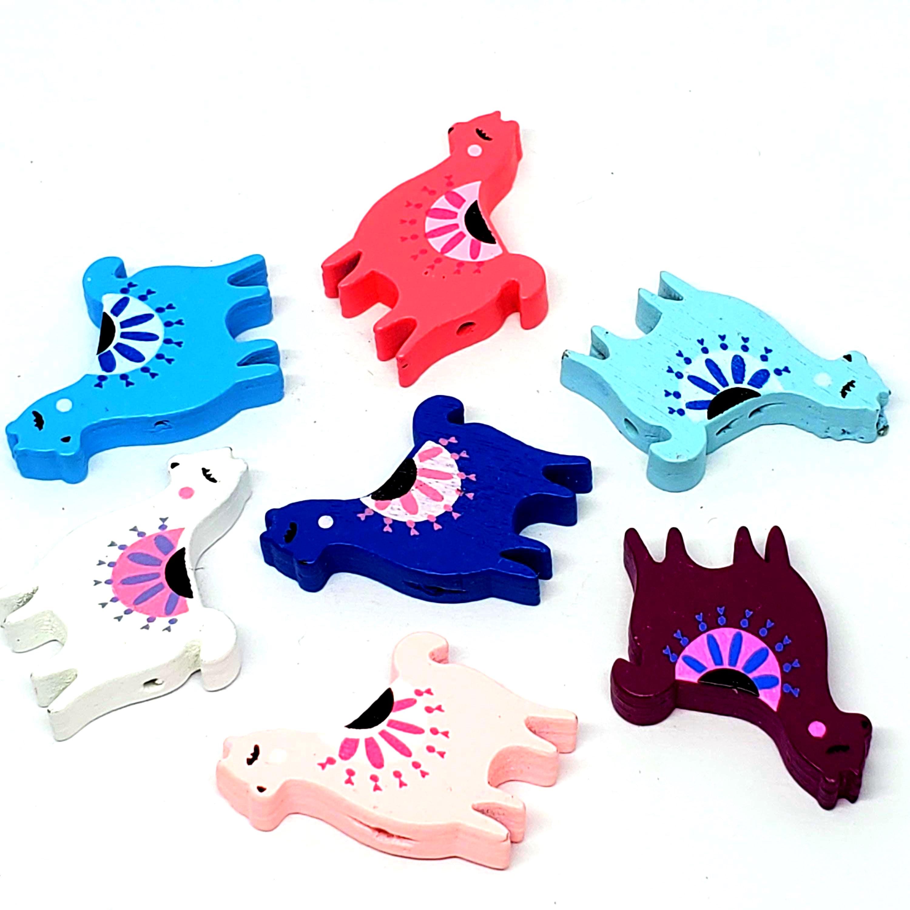 Wooden Llama 28x23mm - 10pcs