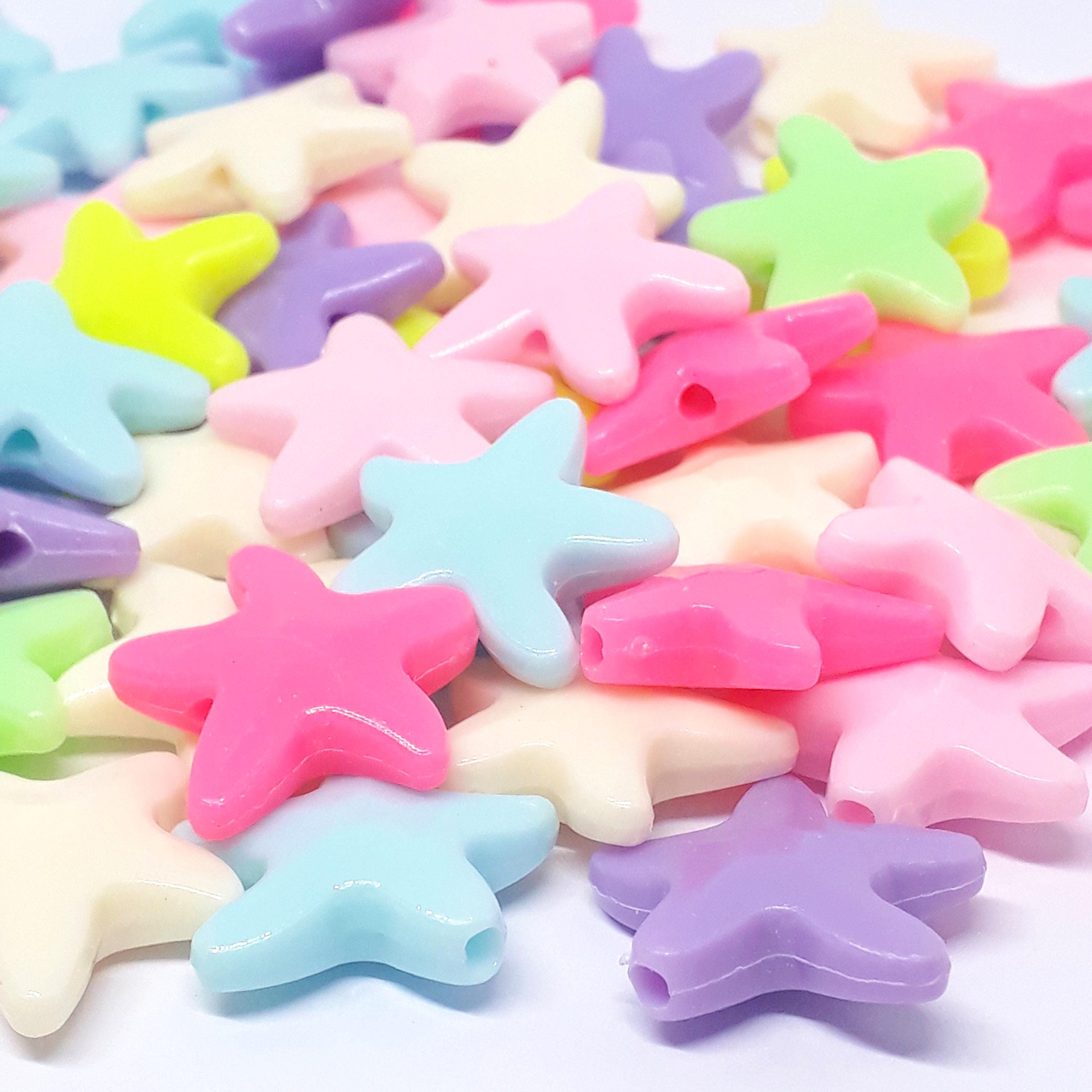 Starfish Acrylic Mixed Colour 20mm - 50pcs