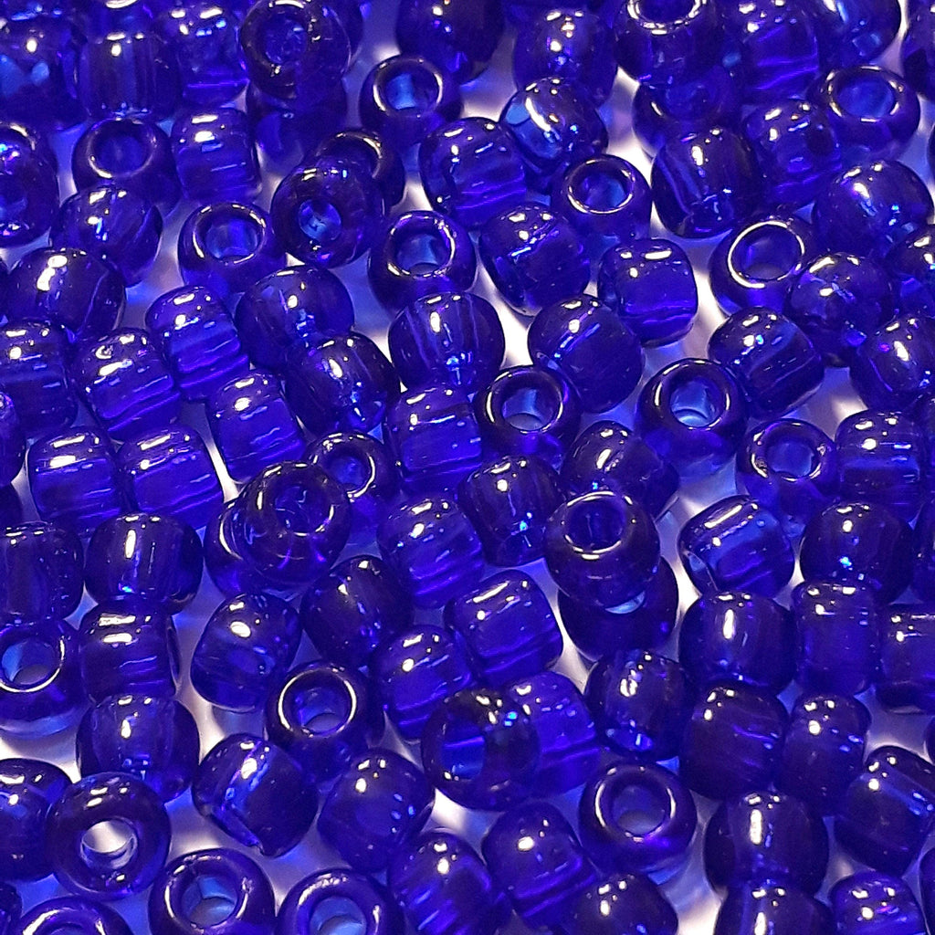Transparent Cobalt TOHO Seed Glass 6/0 - 10g