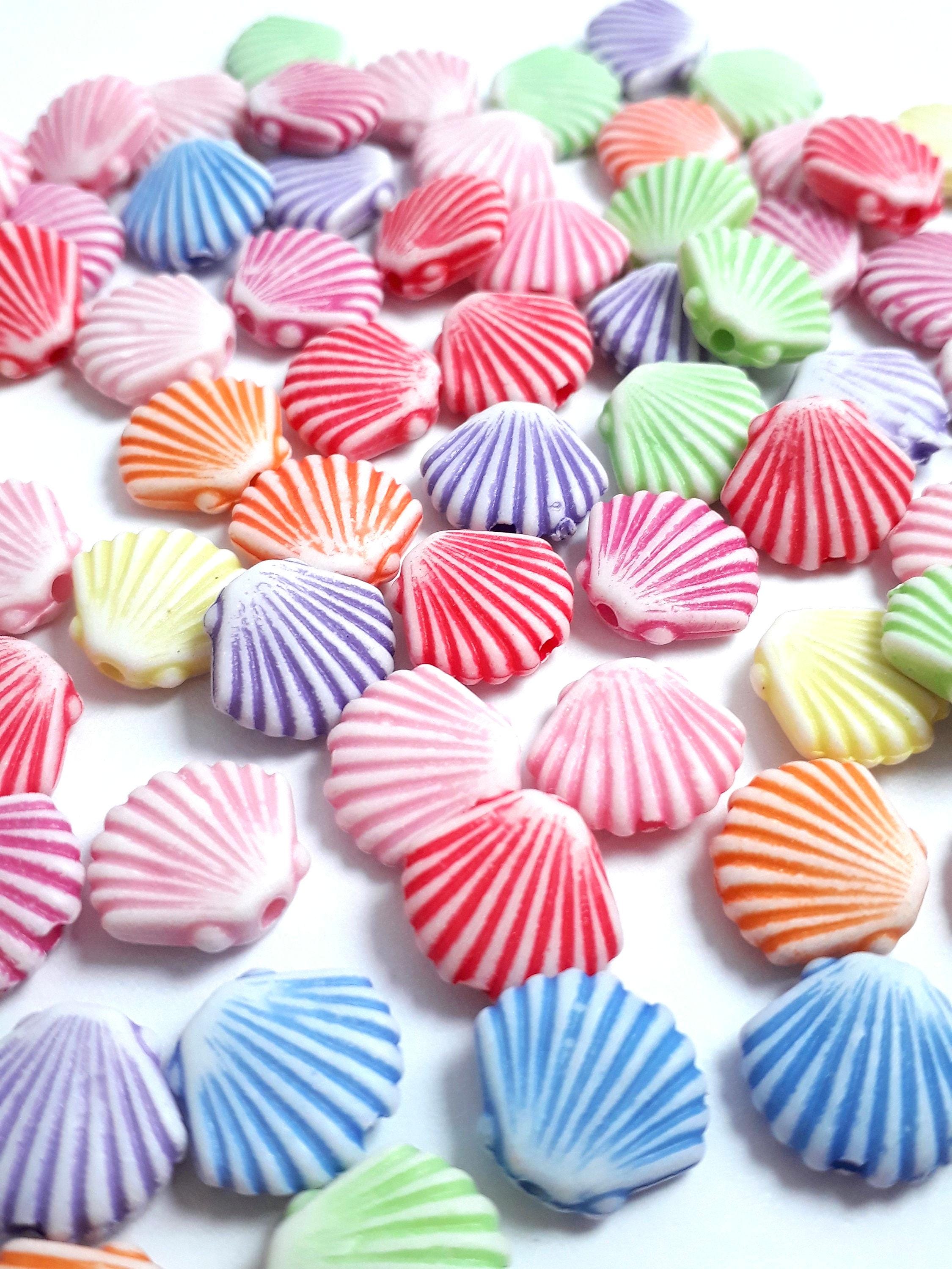 Scallop Shell Acrylic 12x10mm - 50pcs
