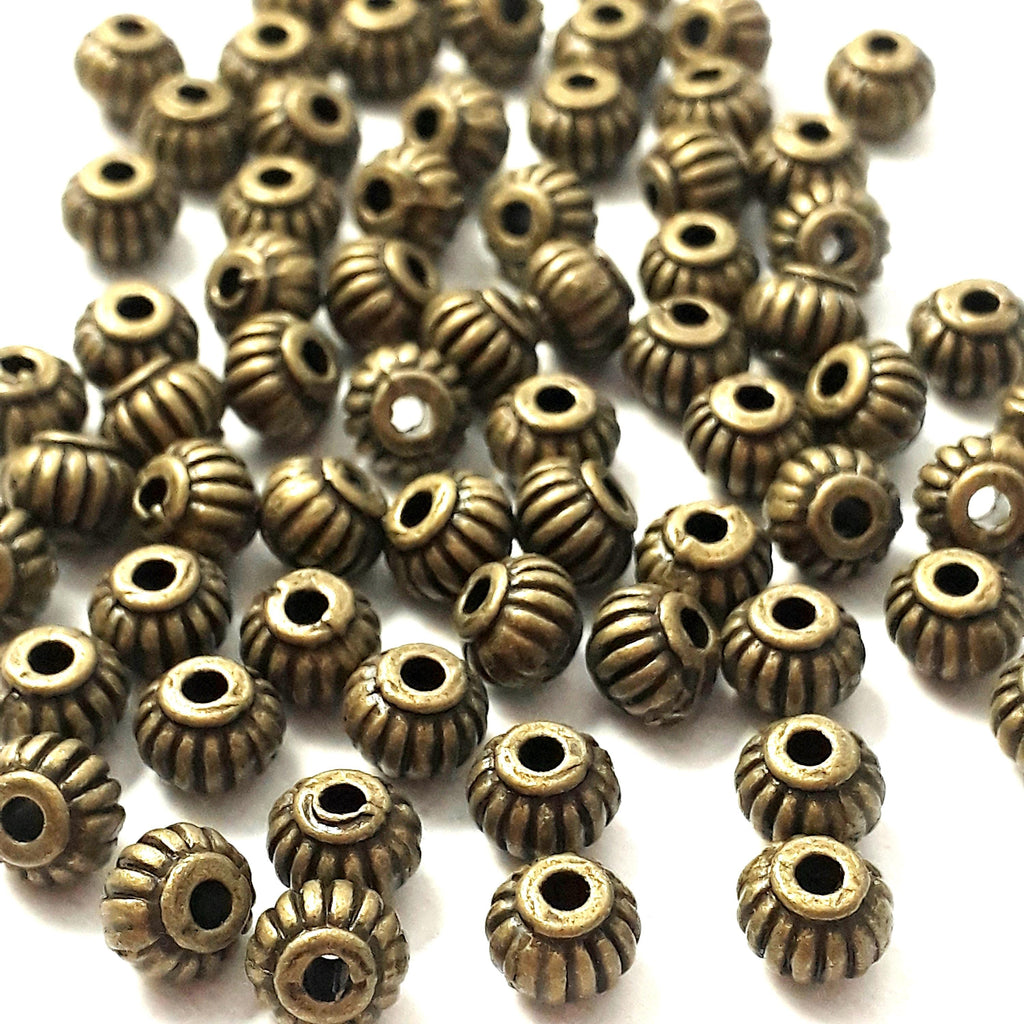 Lantern Spacer Antique Bronze 5x4mm - 50pcs
