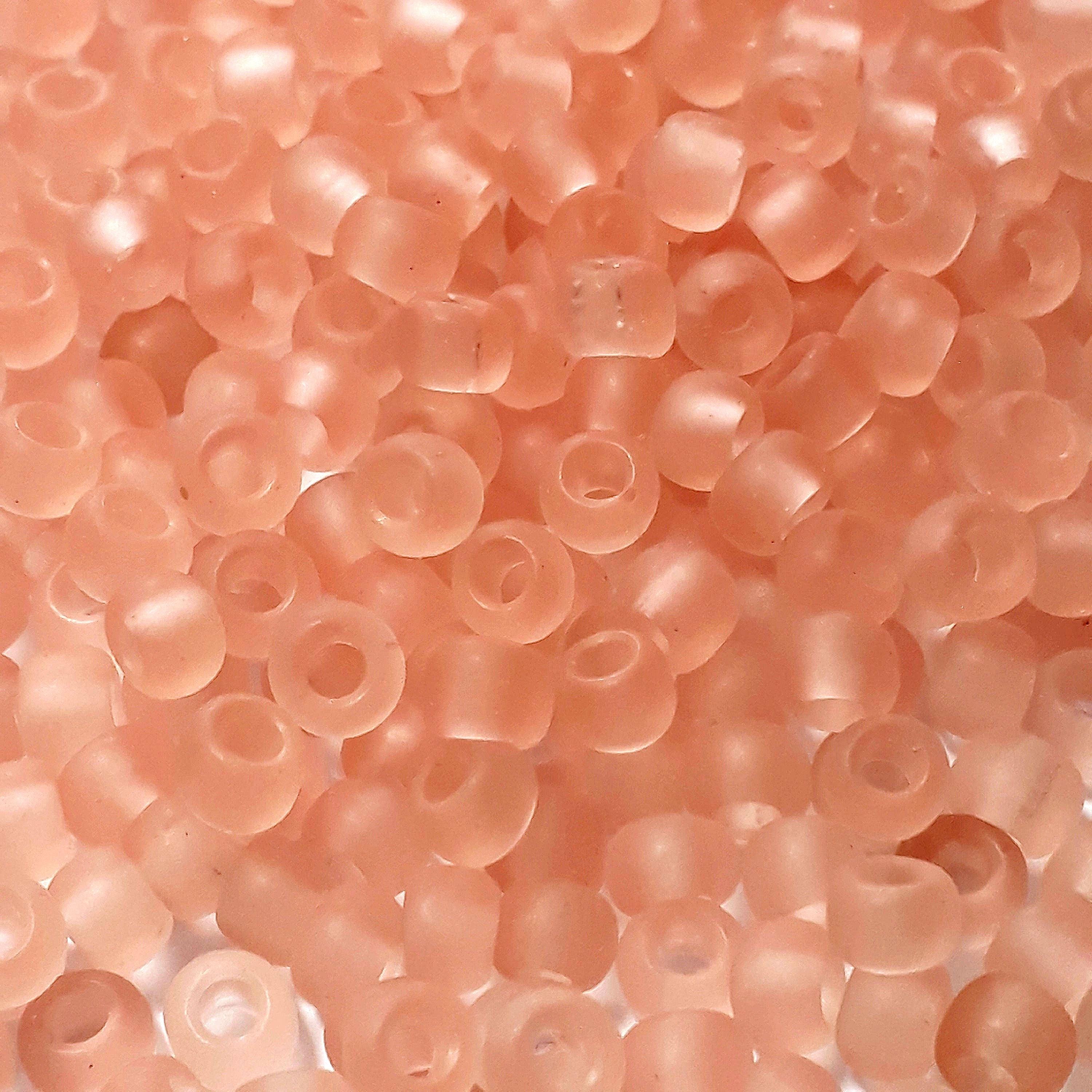 Transparent Frosted Rosaline TOHO Seed Glass 6/0 - 10g