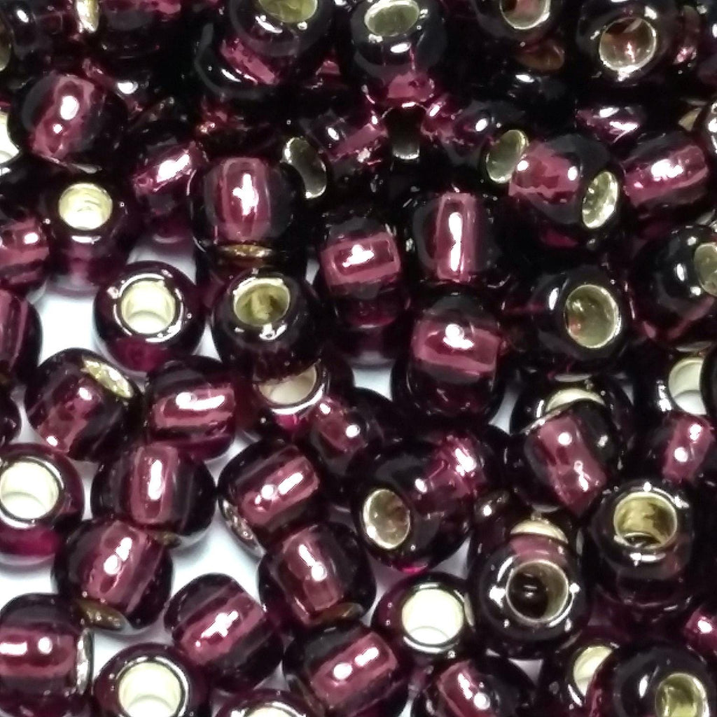 Silver-Lined Amethyst TOHO Seed Glass 6/0 - 10g
