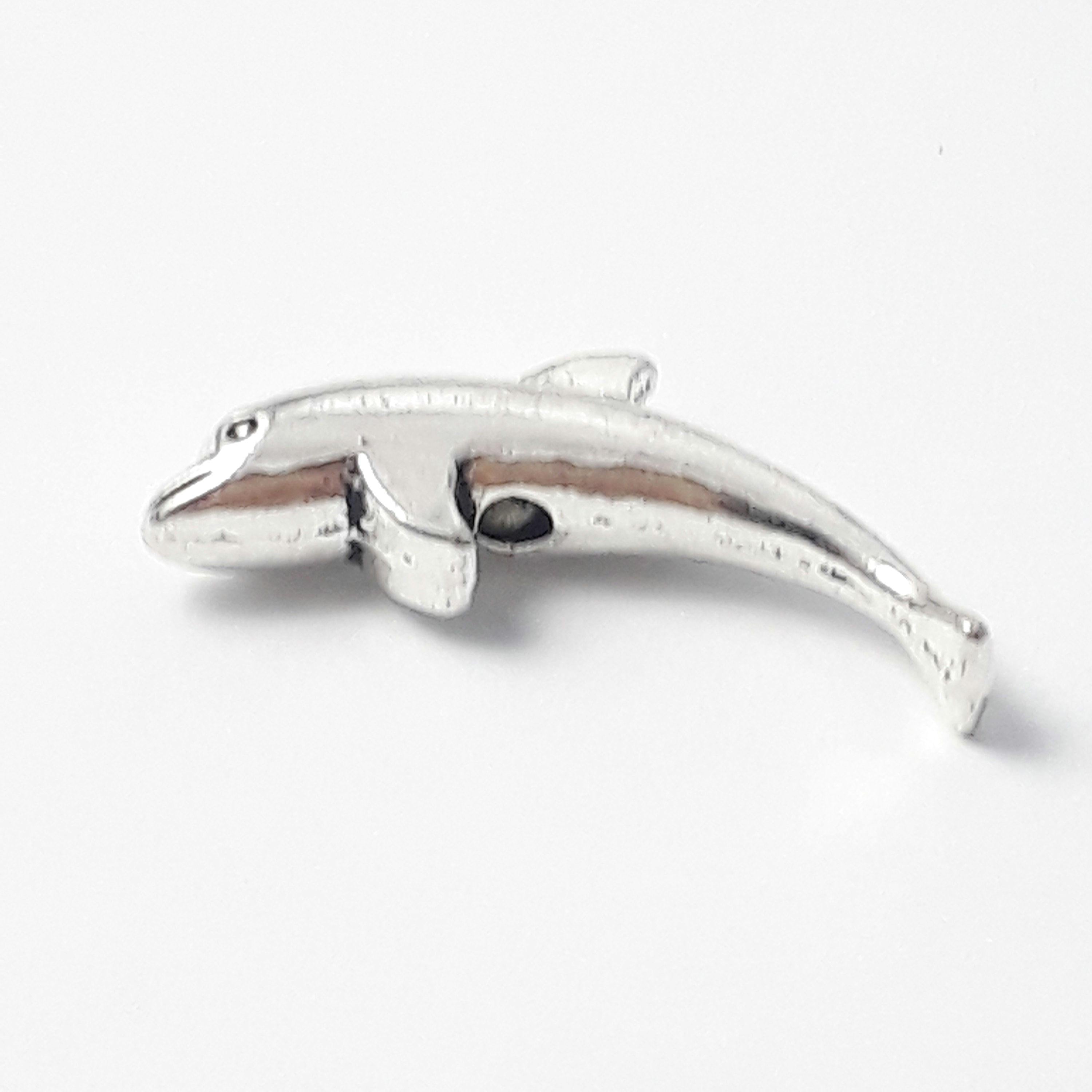 Dolphin Antique Silver 23x10mm - 10pcs