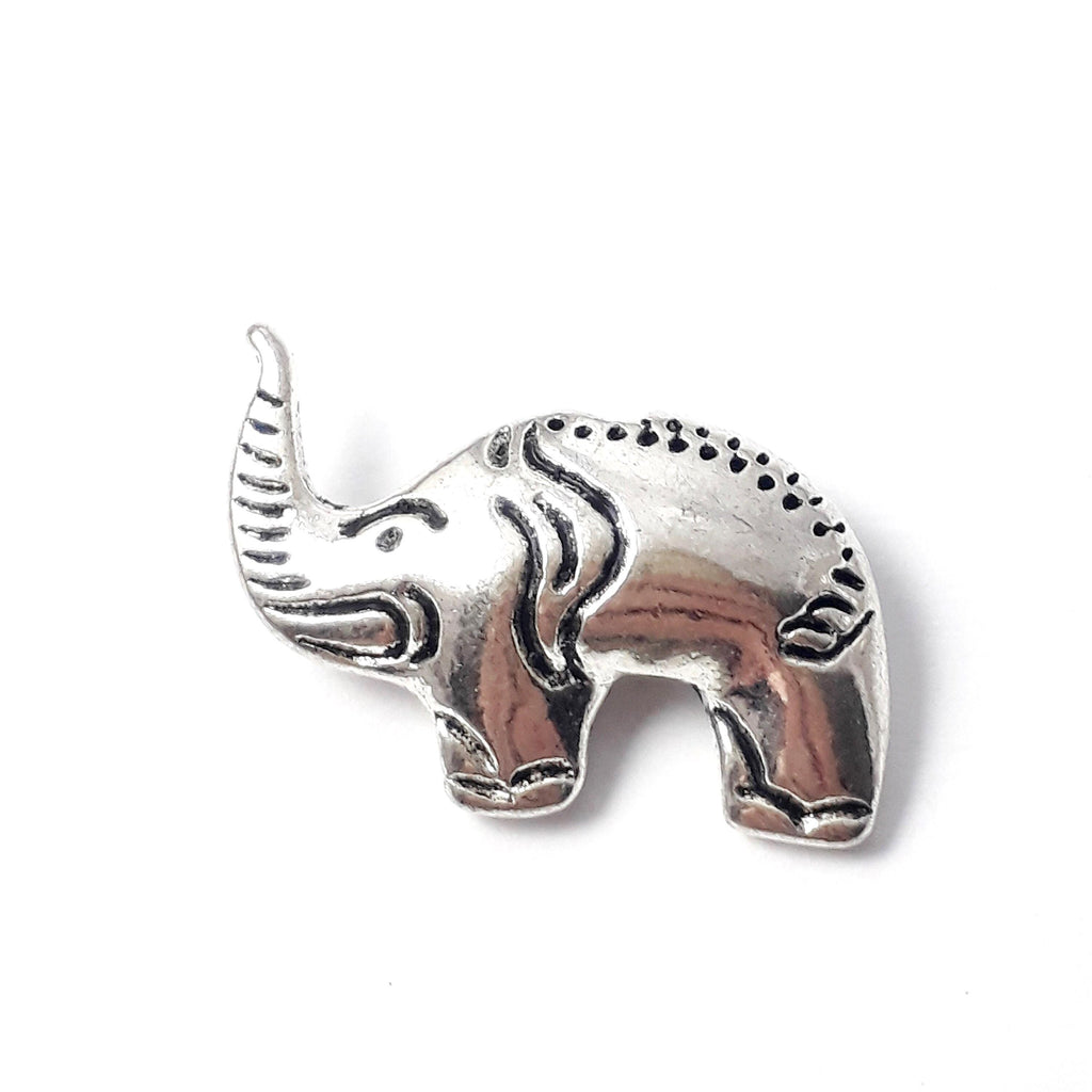 Elephant Antique Silver 24x16mm - 4pcs