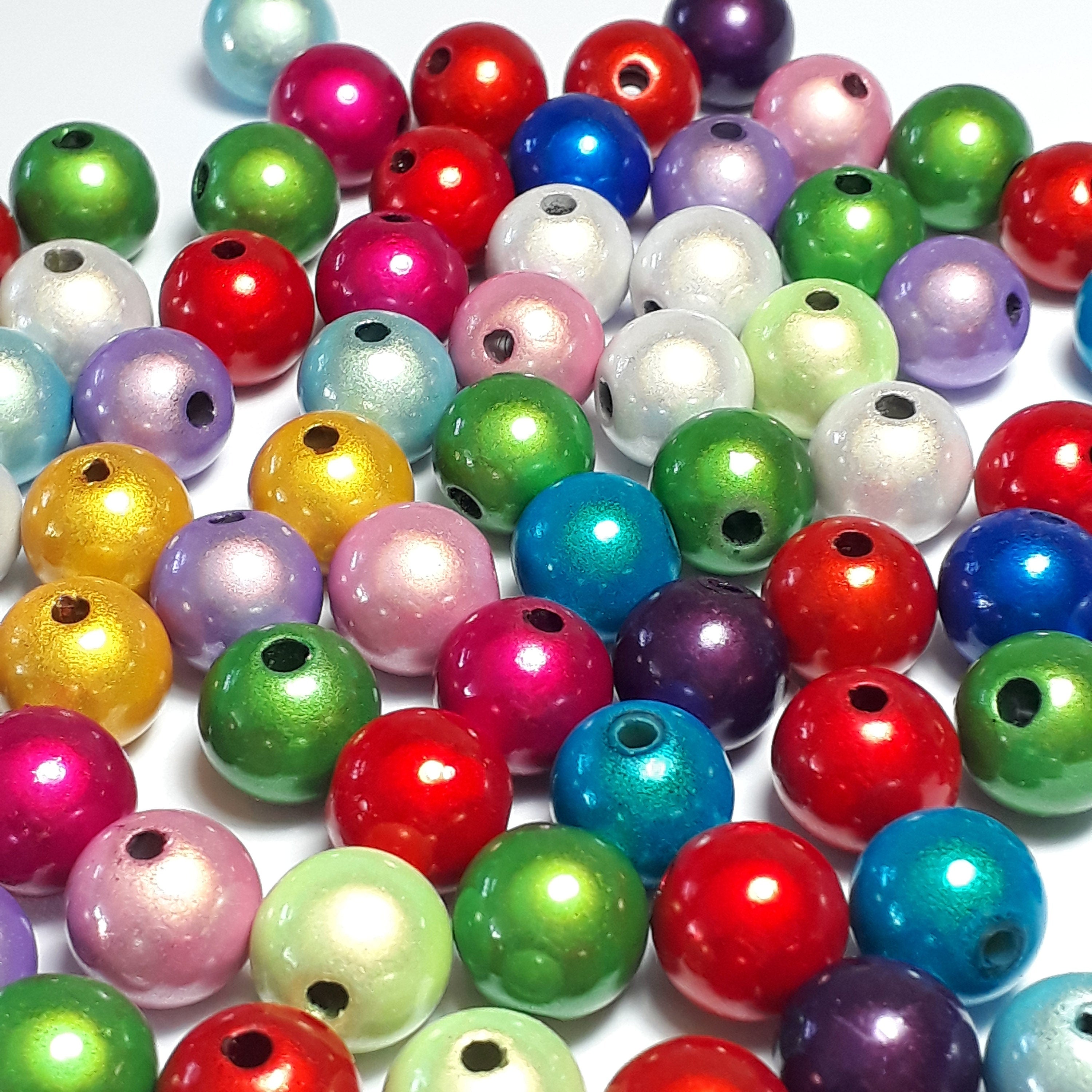 Miracle Resin Round Mixed Colour 10mm - 10pcs