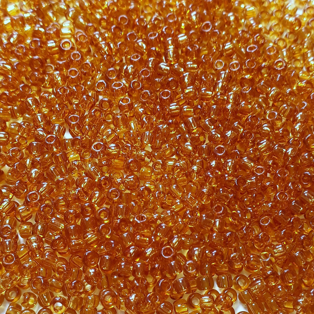 Transparent Topaz TOHO Seed Glass 11/0 - 10g