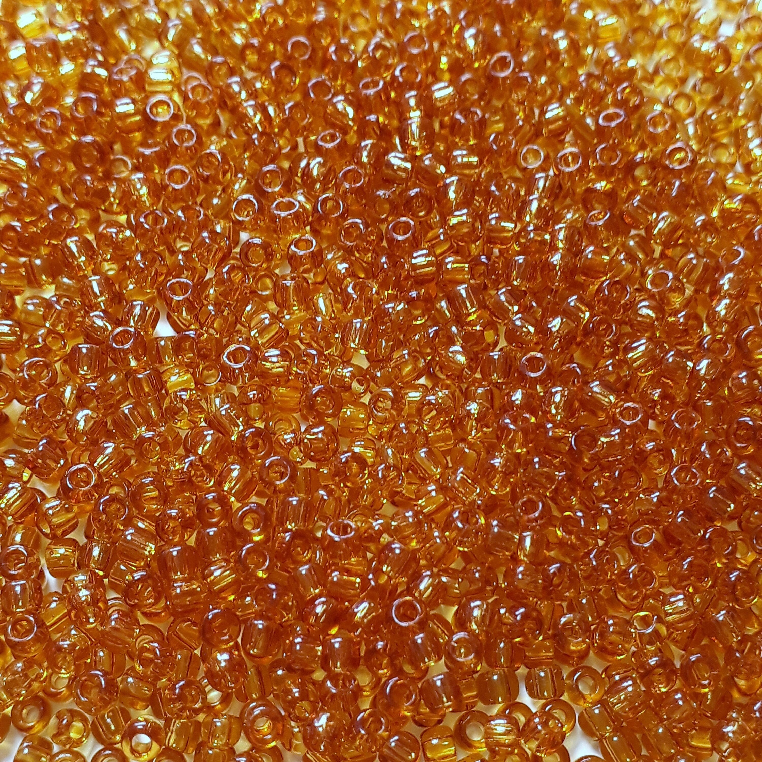 Transparent Topaz TOHO Seed Glass 11/0 - 10g