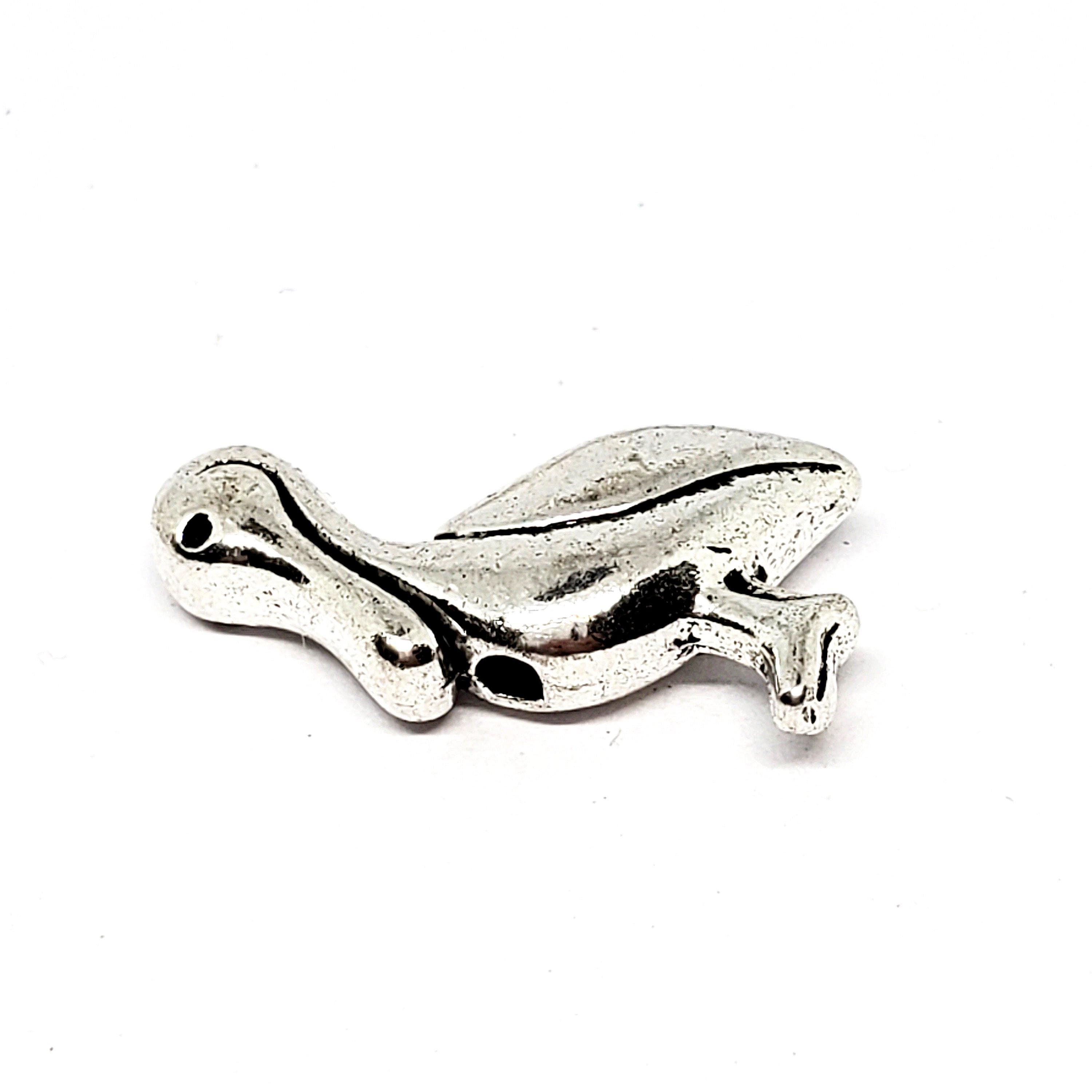 Pelican Antique Silver 20x13mm - 2pcs
