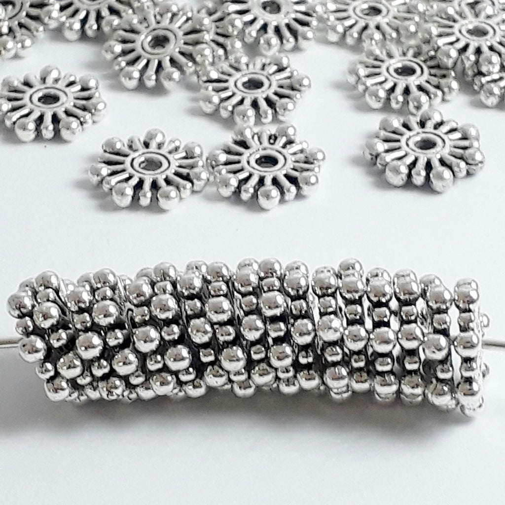Ring Spacers Antique Silver 10mm - 25pcs