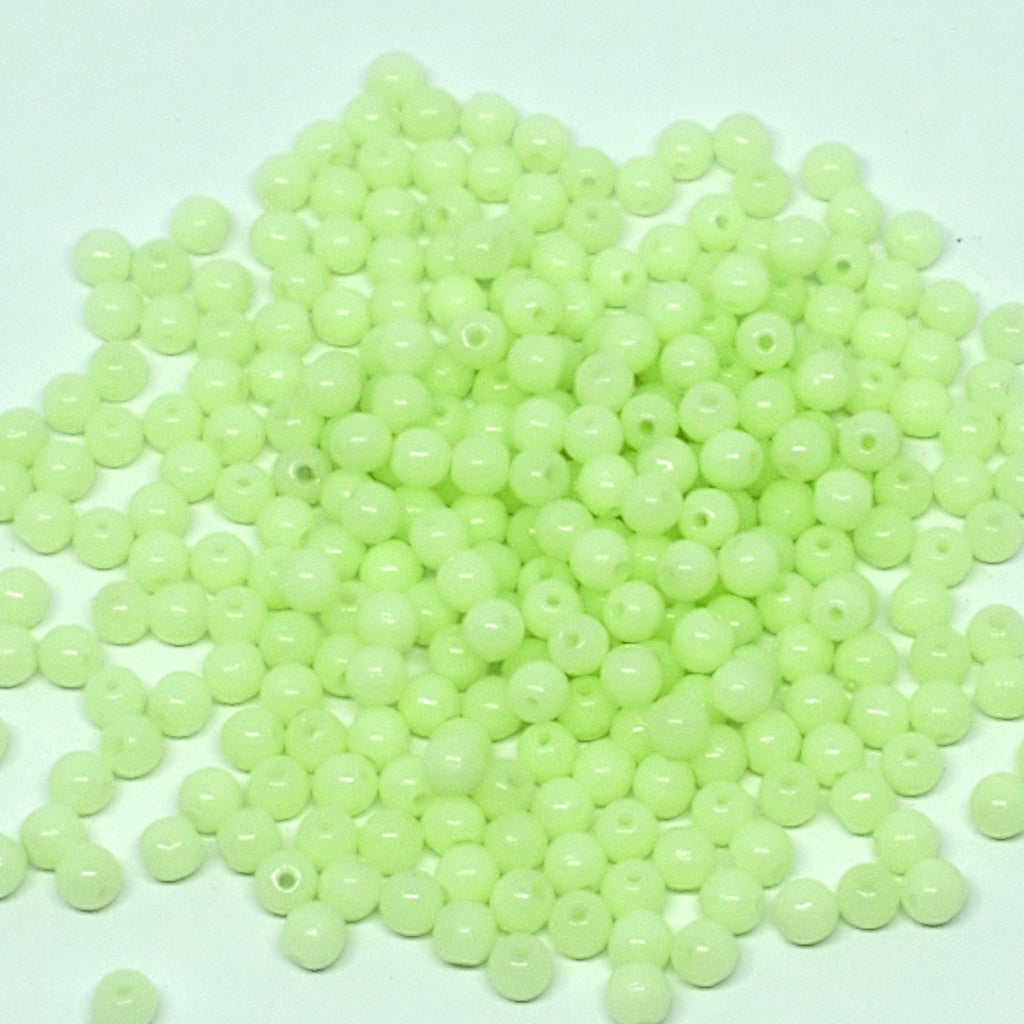 Light Mint Green Czech Glass Round 3mm - 120pcs