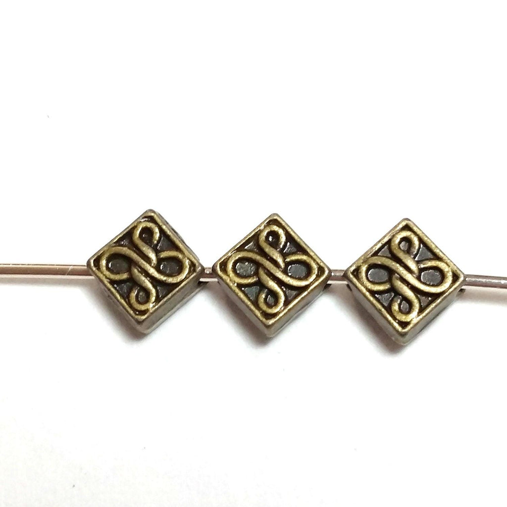 Diamond Shape Antique Bronze 5mm - 20pcs